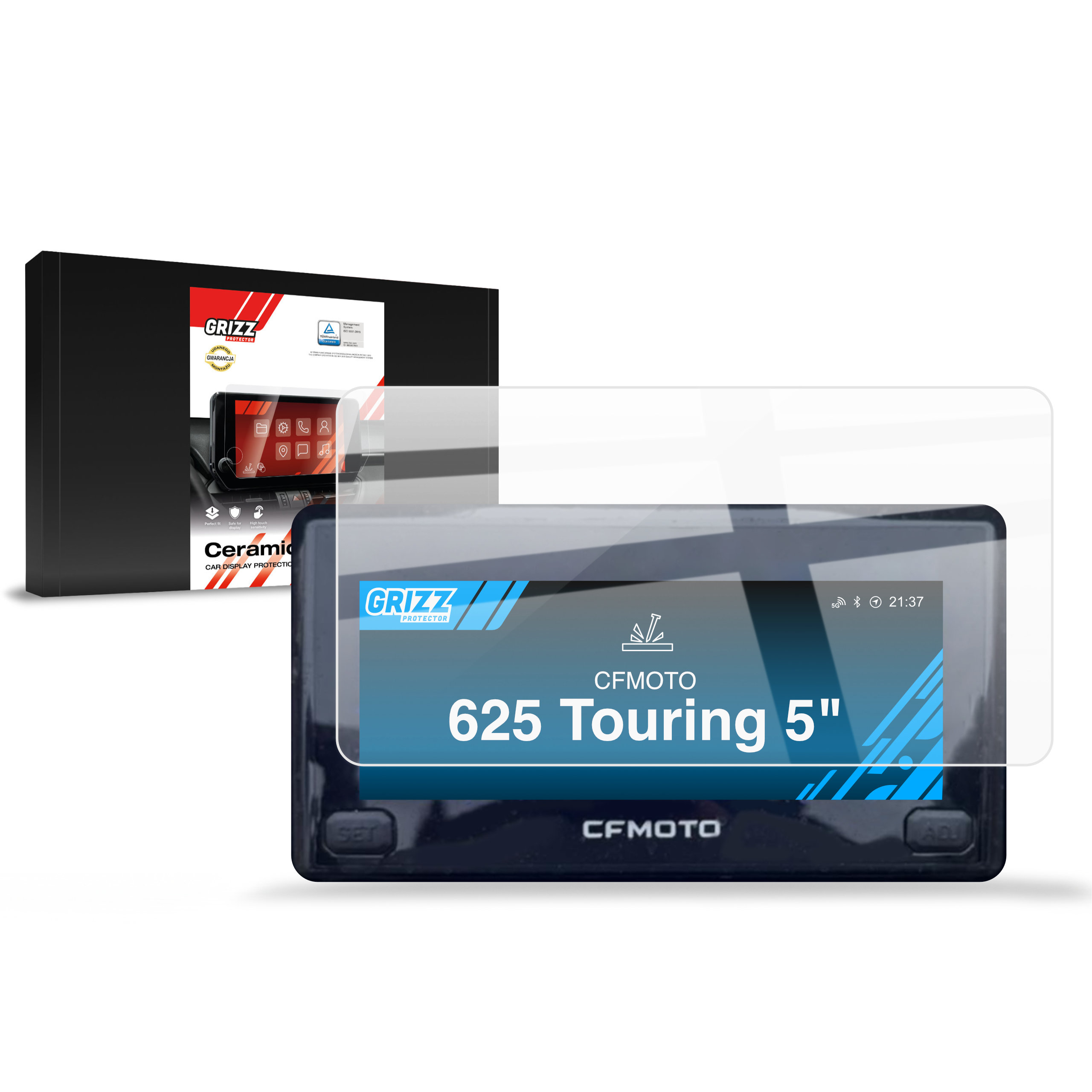 CarDisplay Protection Grizz Keramikfolie für CFMOTO CFORCE 625 Touring 5