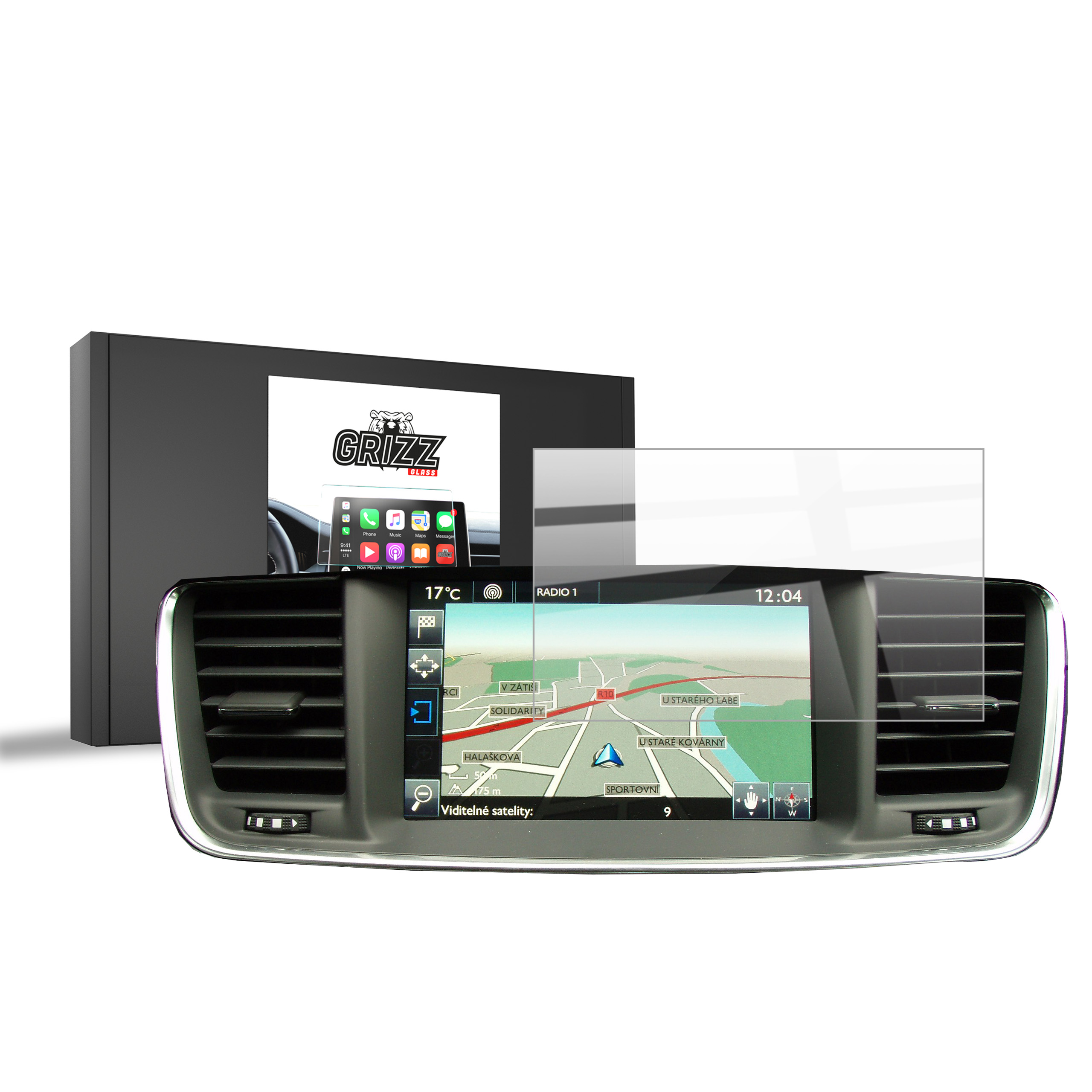 CarDisplay Protection Grizz Keramikfolie für Peugeot 508 7
