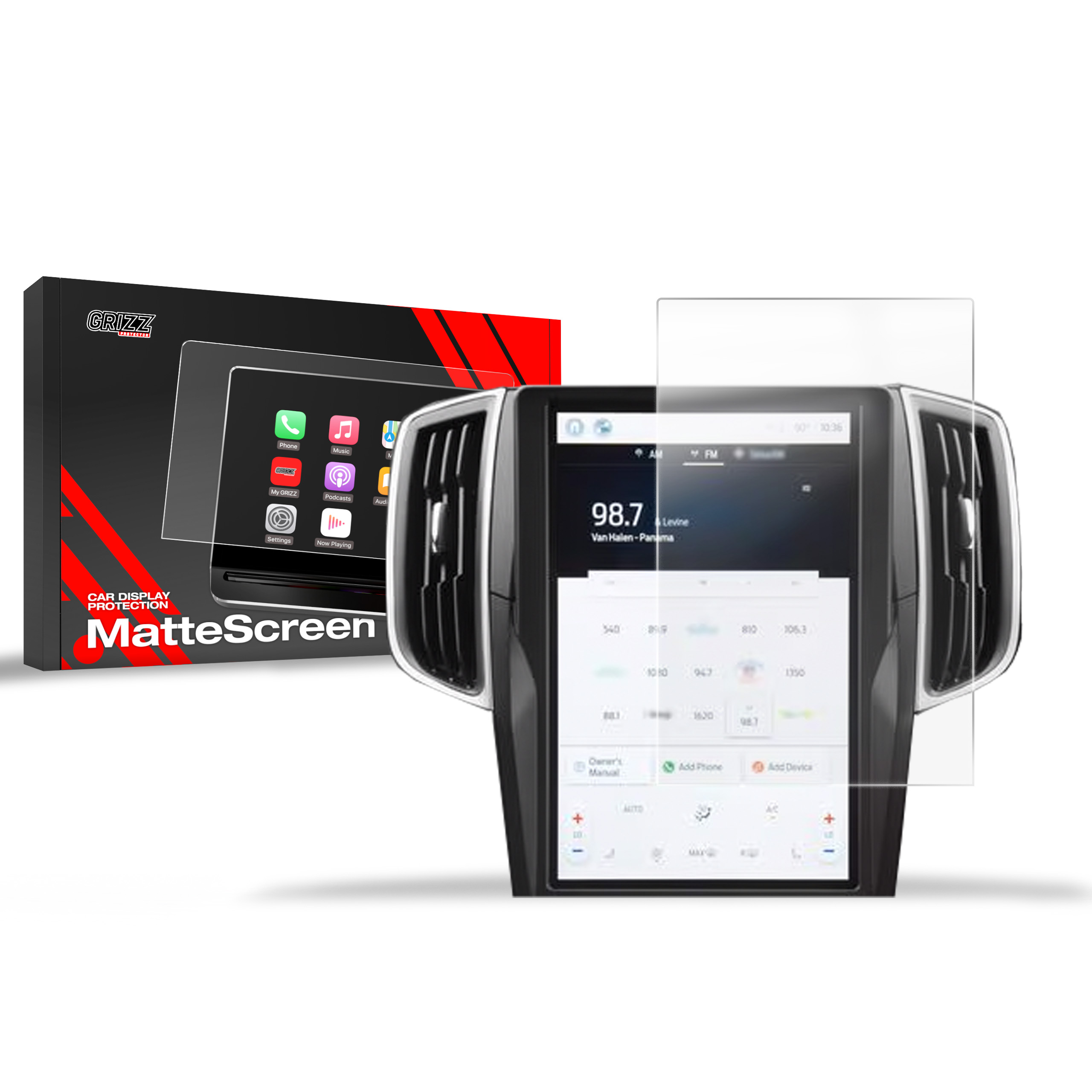 CarDisplay Protection Grizz Mattfolie für Ford Edge 12