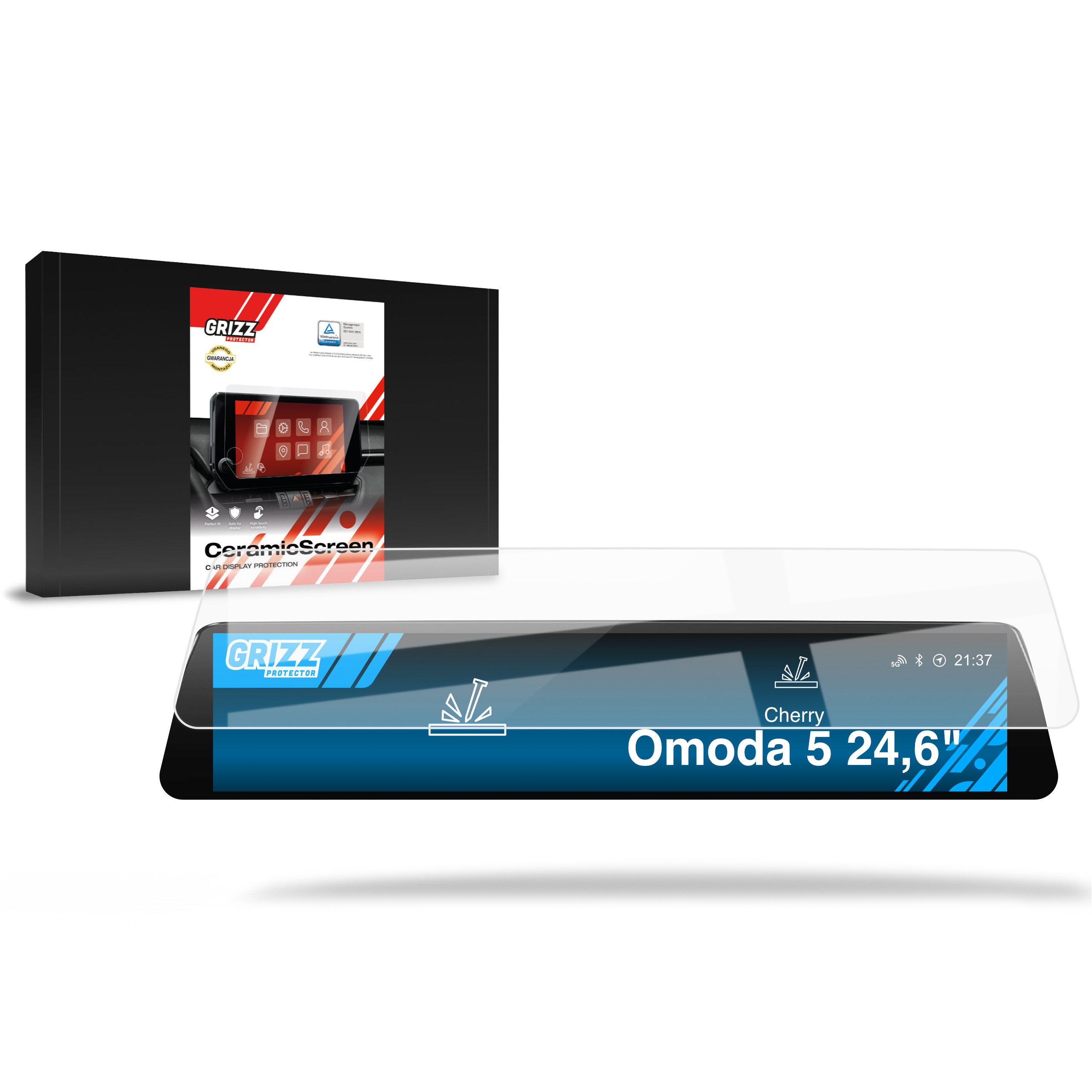 CarDisplay Protection Grizz Keramikfolie für Cherry OMODA 5 Facelift (2024-2025)