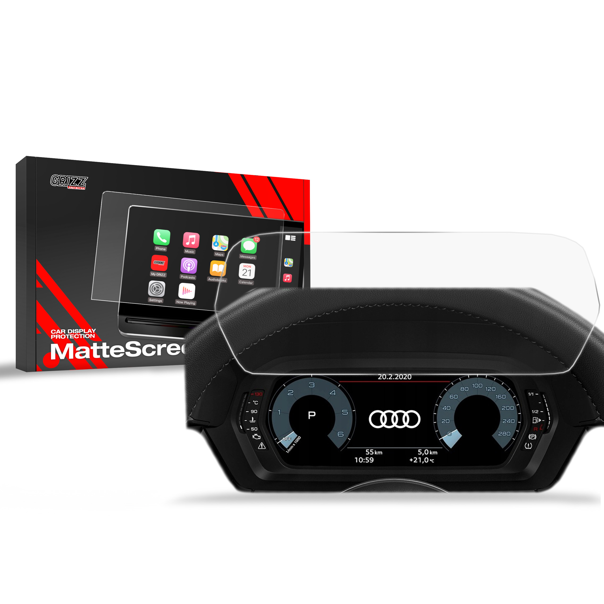 Folia matowa Grizz Protector do Audi S3 8Y Virtual Cockpit 10,25 (2020-2025)