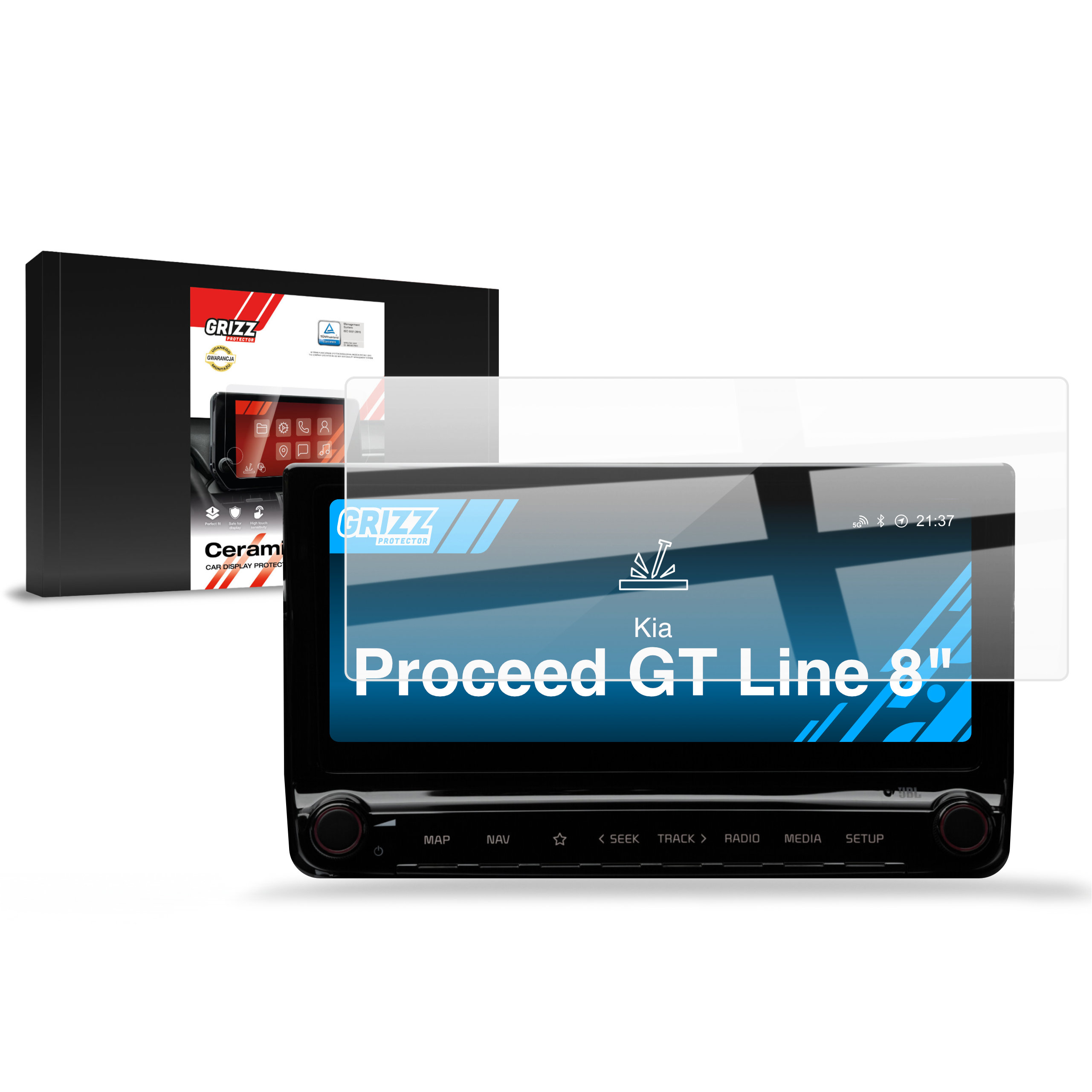 CarDisplay Protection Grizz Keramikfolie für Kia Proceed GT Line (2018-2024)