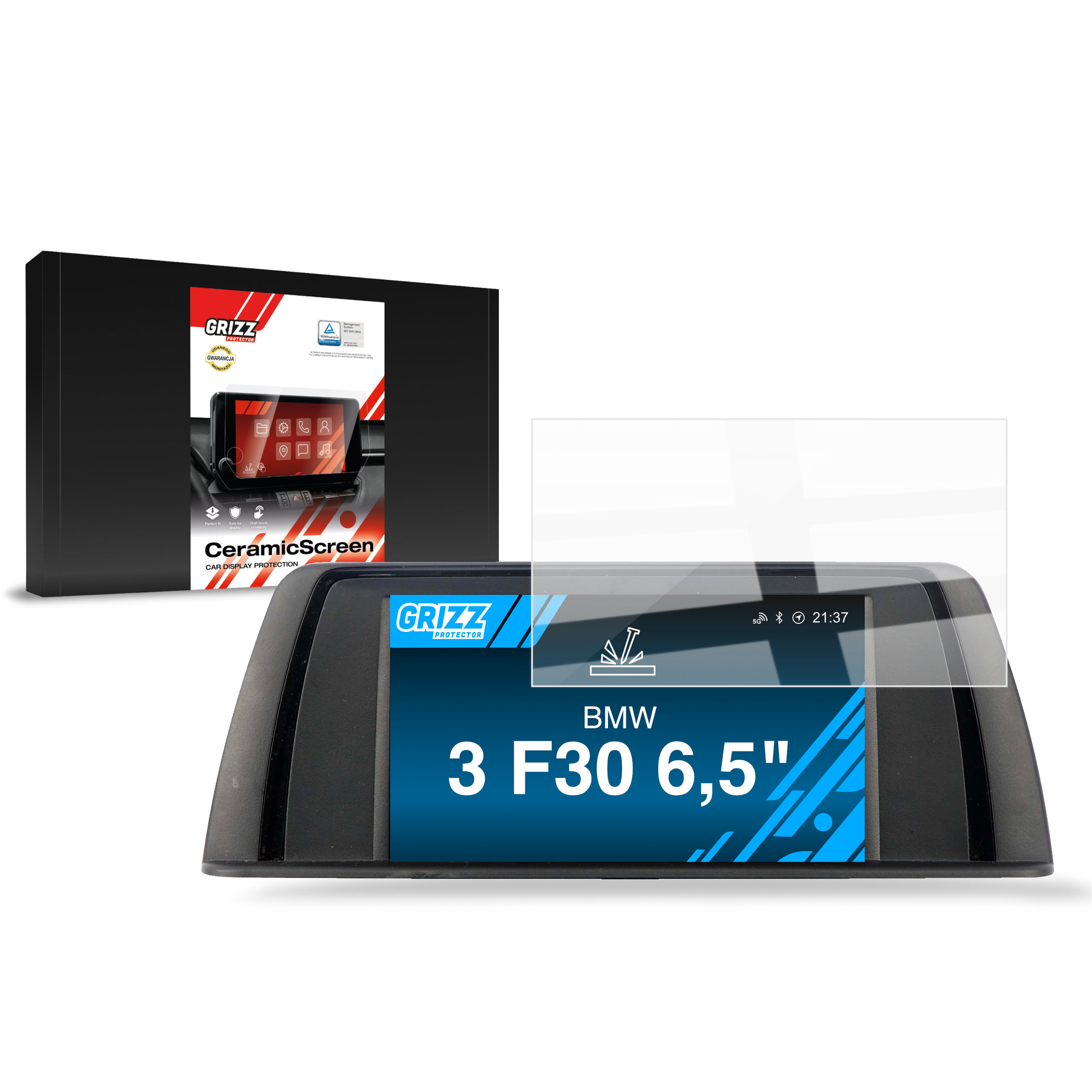 CarDisplay Protection Grizz Keramikfolie für BMW 3 F30 6,5