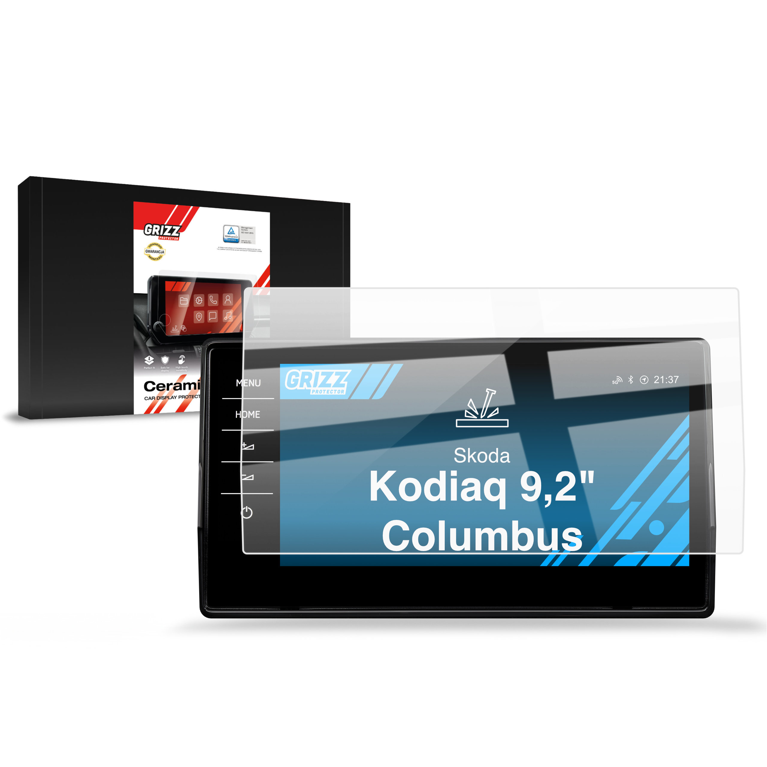 Folia ceramiczna Grizz Protector do Skoda Kodiaq 9,2 Columbus (2016-2023)