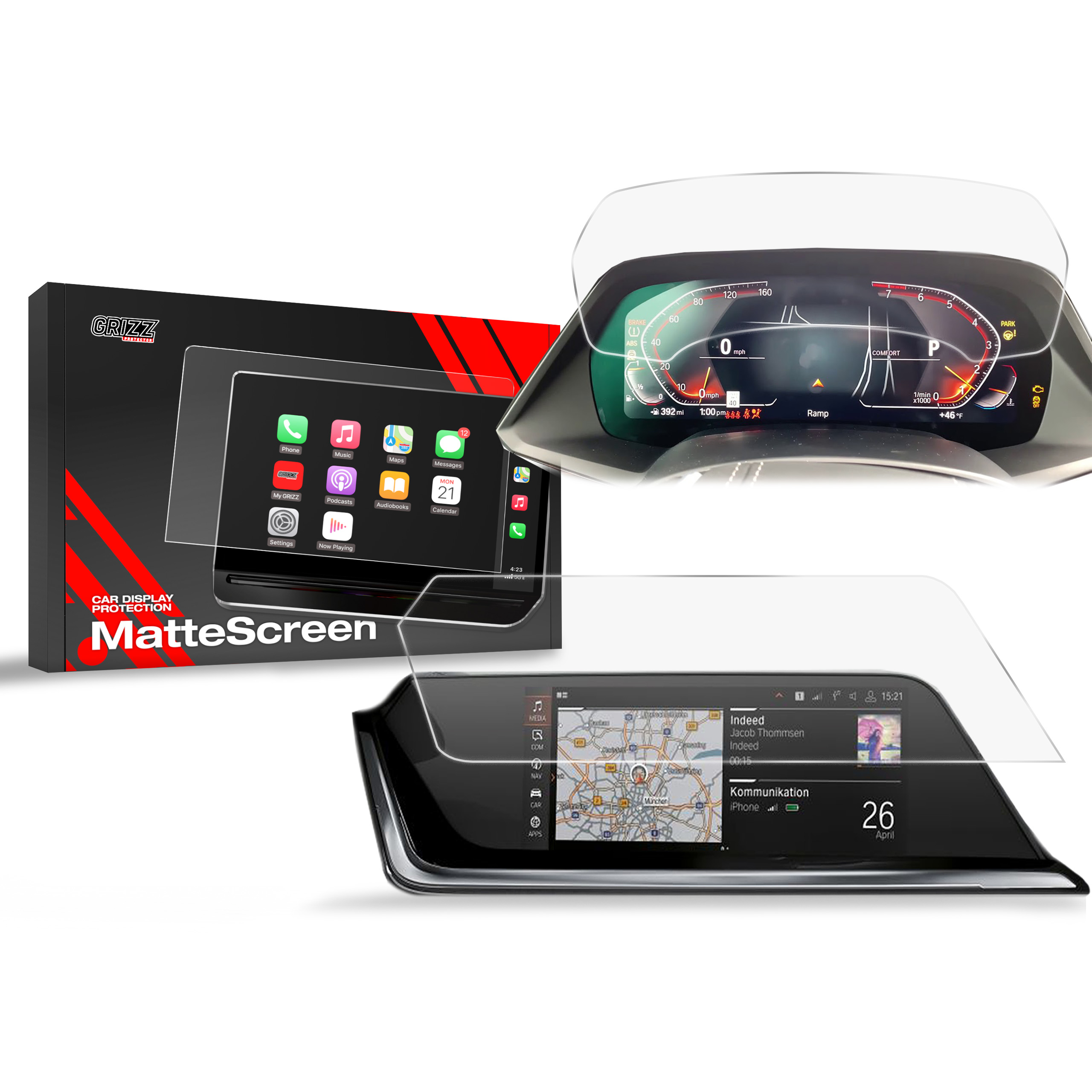 CarDisplay Protection Grizz Mattfolie für BMW Z4 G29 10,25