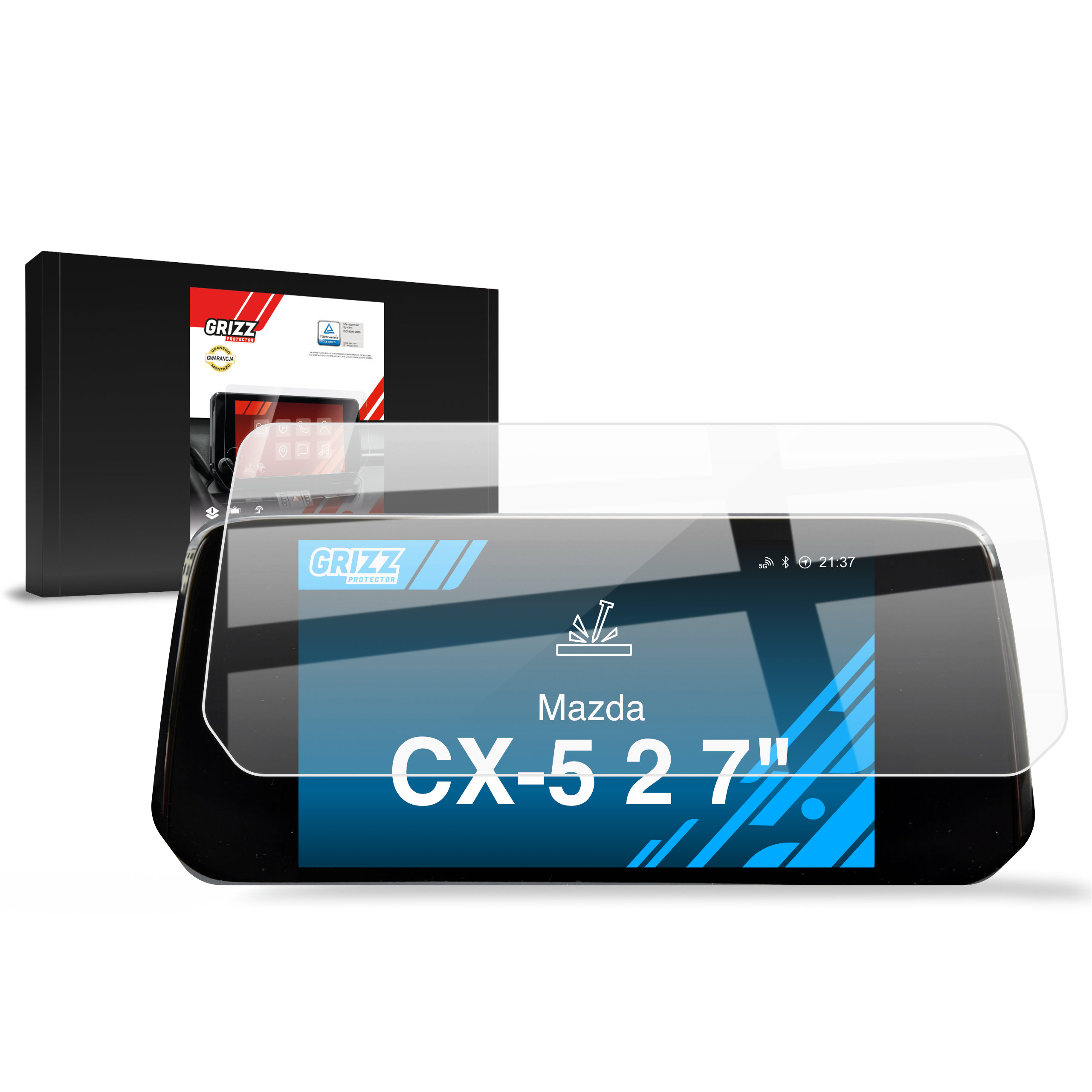 CarDisplay Protection Grizz Keramikfolie für Mazda CX-5 2 7