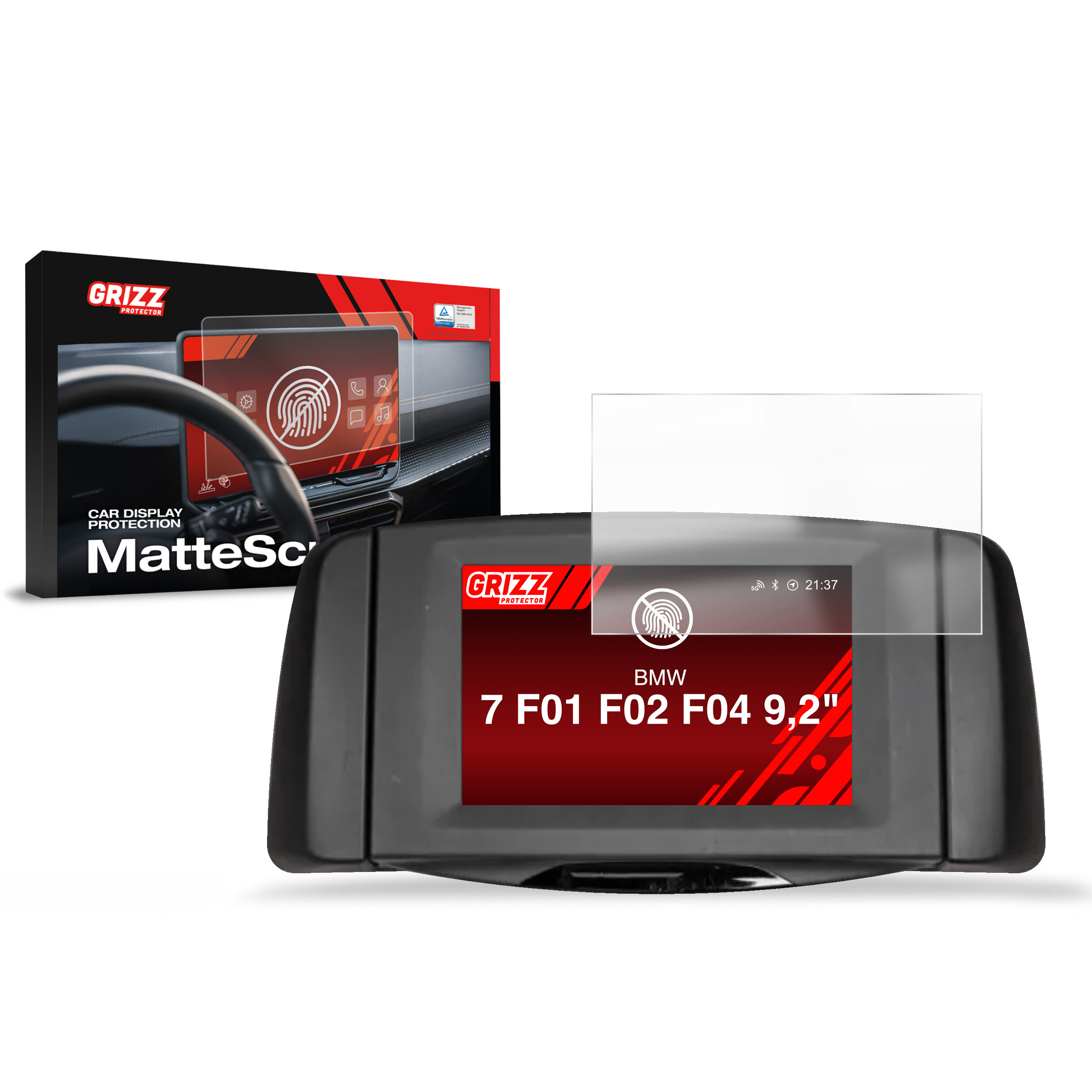 CarDisplay Protection Grizz Mattfolie für BMW 7 F01 F02 F04 RSE 9,2