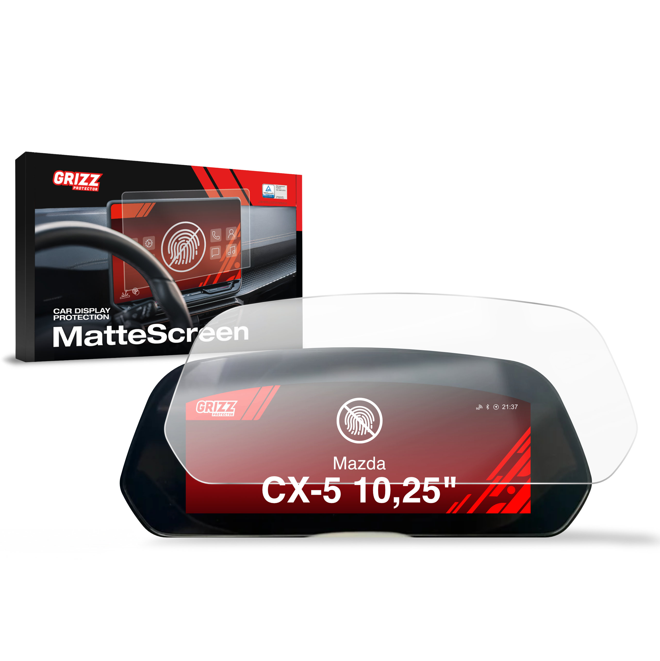 Folia matowa Grizz Protector do Mazda CX-5 Virtual Cockpit (2026)