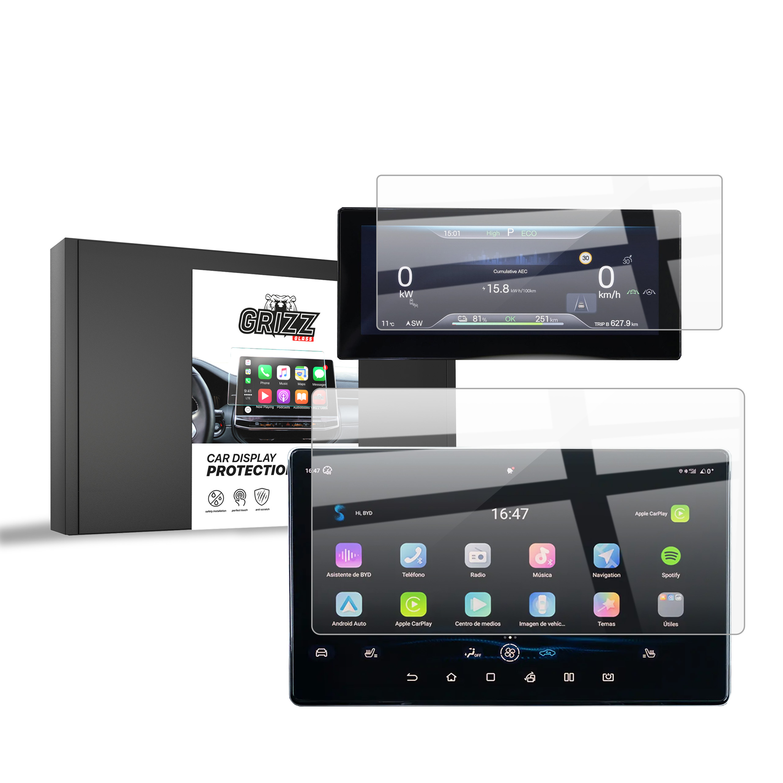 Folia ceramiczna Grizz Protector do BYD ATTO 2 10,1