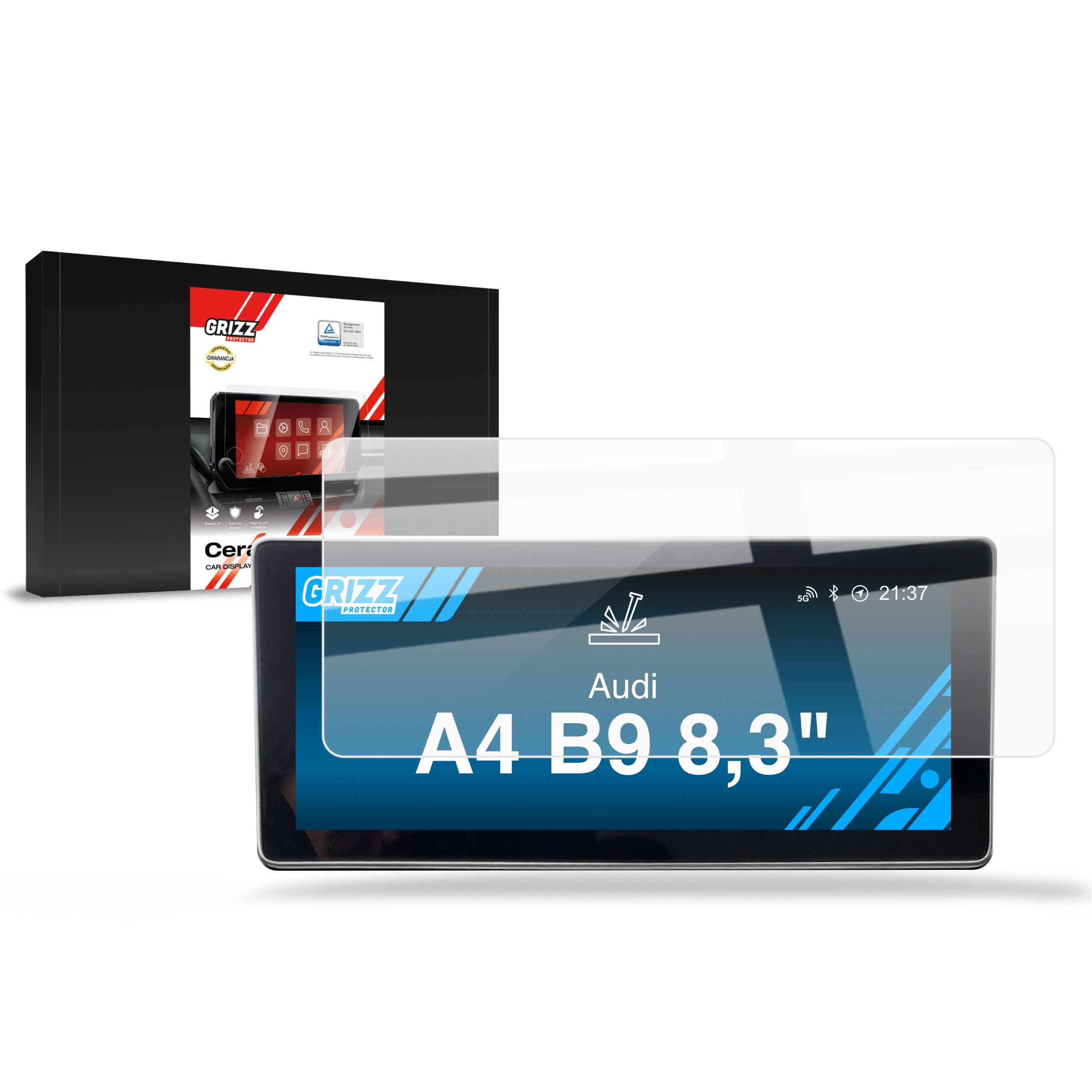Folia ceramiczna Grizz Protector do Audi A4 B9 MMI 8,3 (2016-2019)