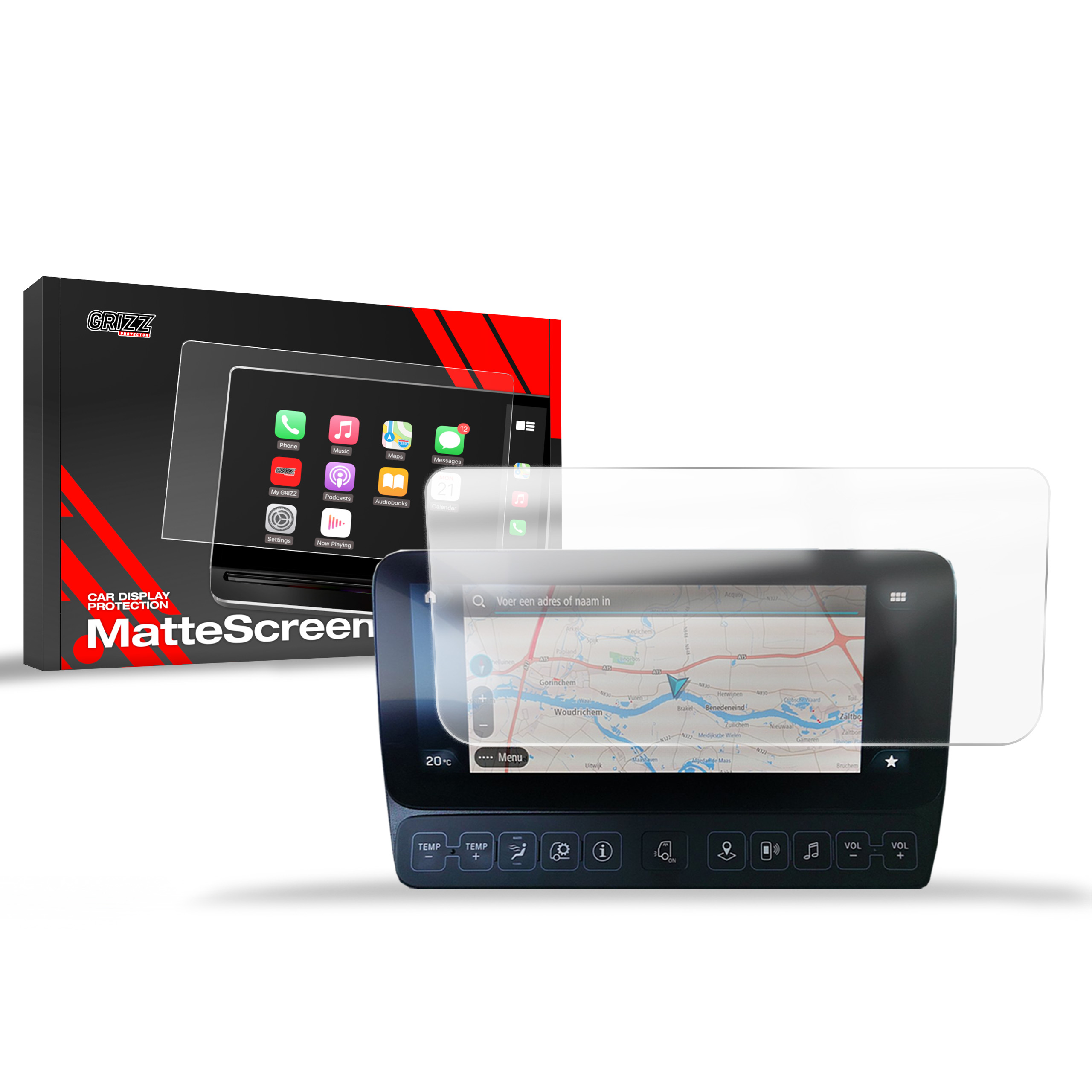 CarDisplay Protection Grizz Mattfolie für Mercedes Arocs (2018-...)