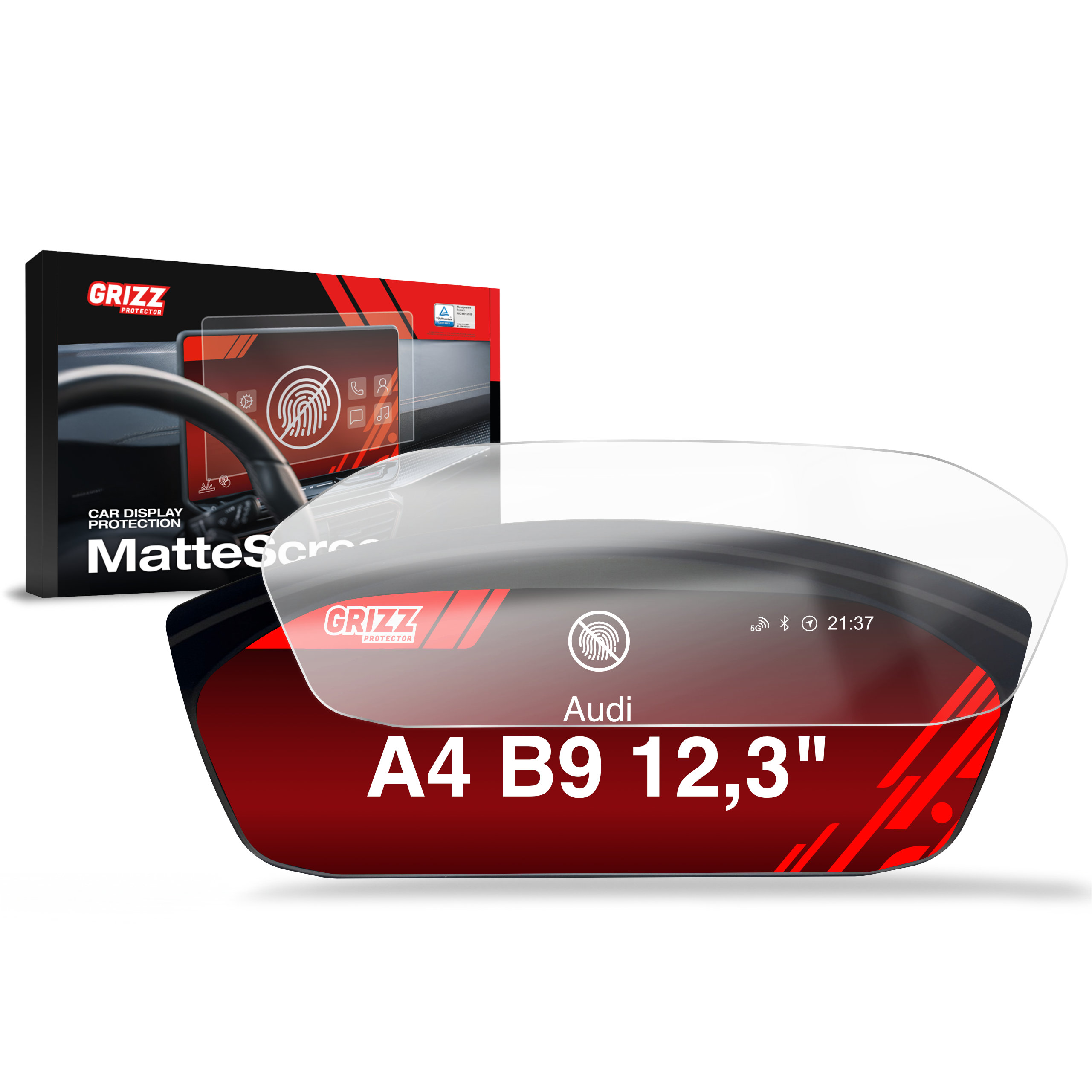Folia matowa Grizz Protector do Audi A4 B9 Virtual Cockpit Plus 12,3 (2020-...)
