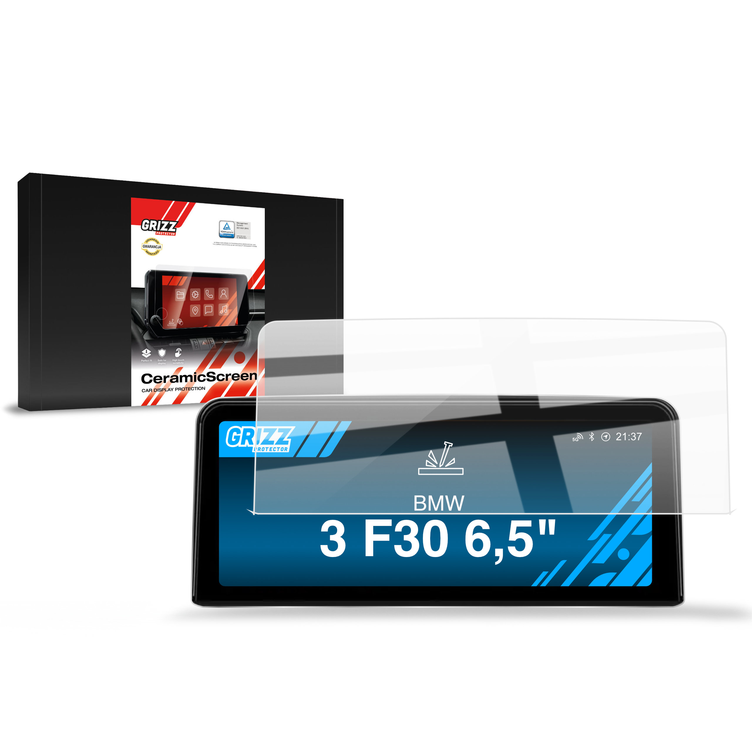 CarDisplay Protection Grizz Keramikfolie für BMW 3 F30 (2012-2020)