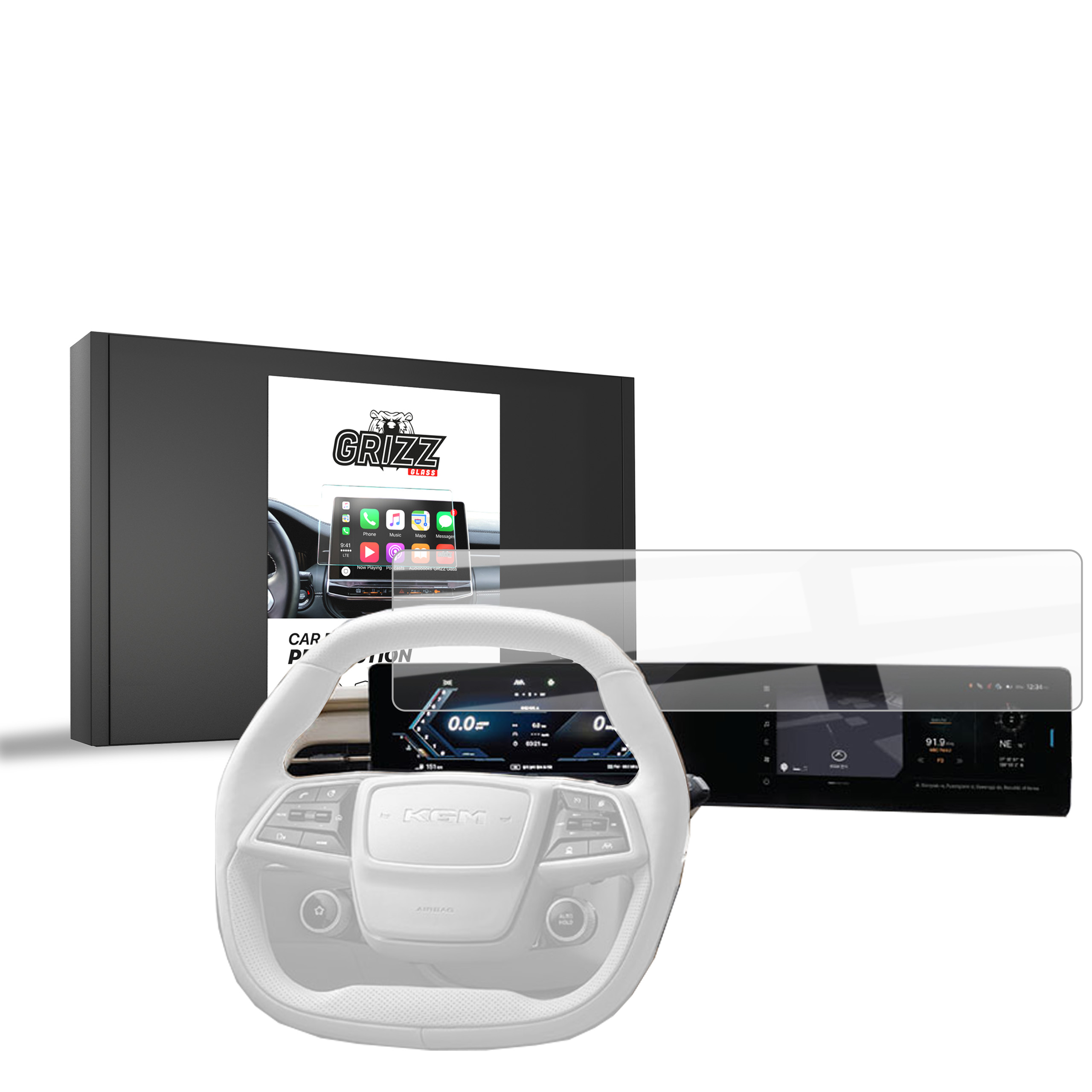CarDisplay Protection Grizz Keramikfolie für SsangYong Actyon (2024-2025)