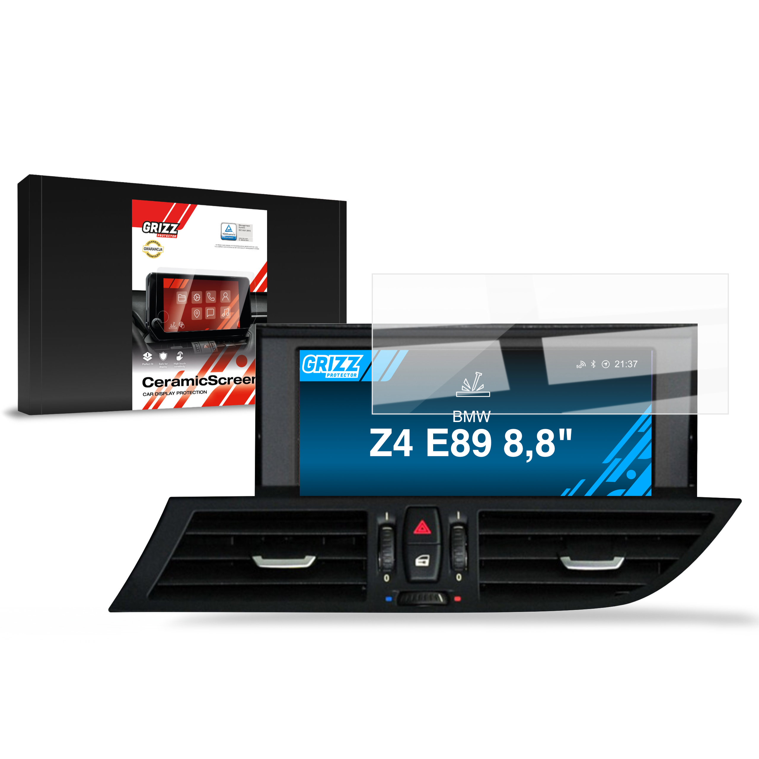 CarDisplay Protection Grizz Keramikfolie für BMW Z4 E89 8,8