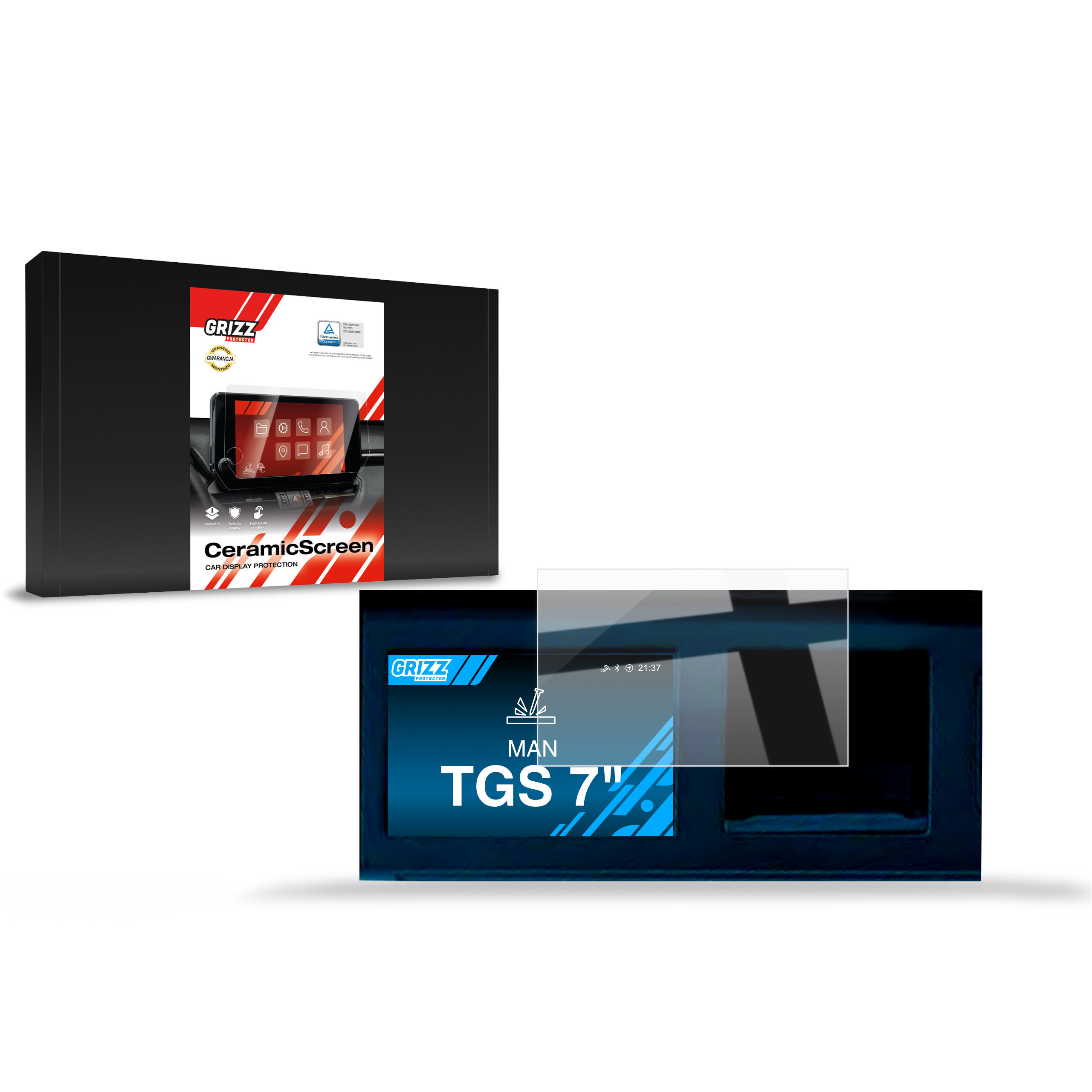CarDisplay Protection Grizz Keramikfolie für MAN TGS 7
