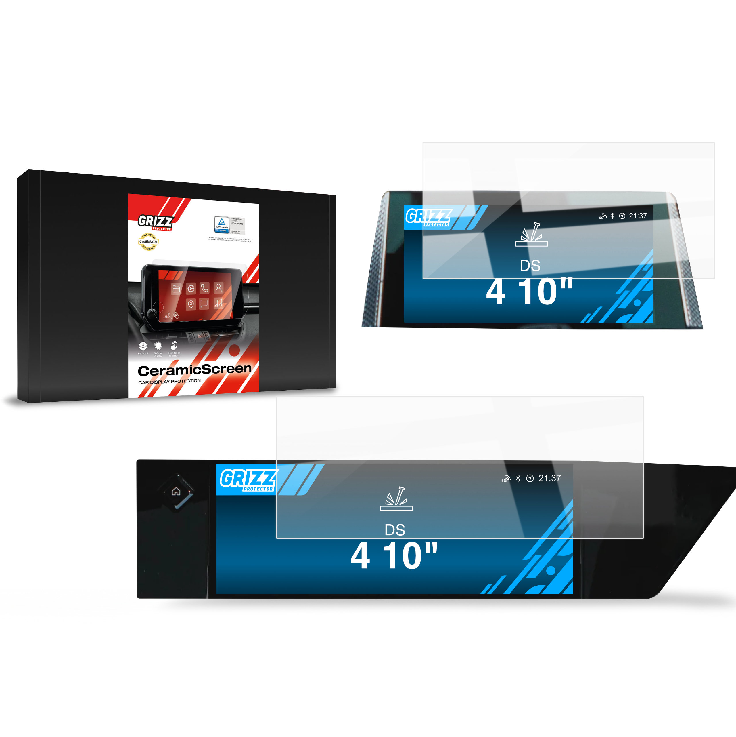 CarDisplay Protection Grizz Keramikfolie für DS4 (2021-...)