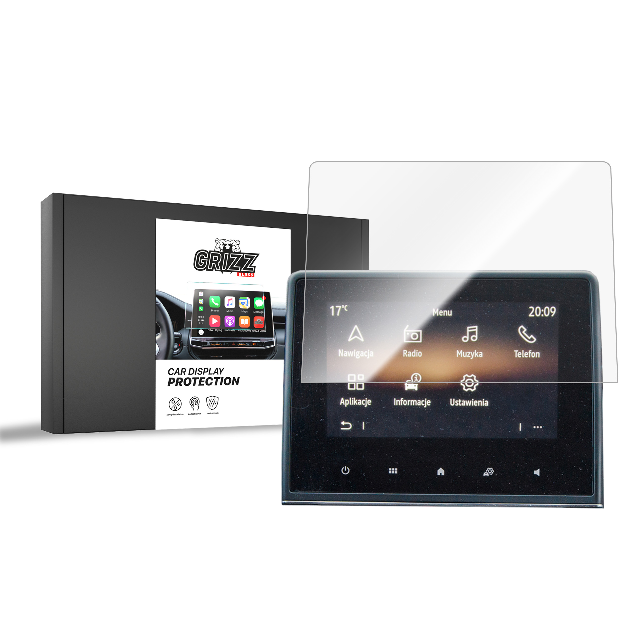 CarDisplay Protection Grizz Keramikfolie für Mitsubishi ASX 2 7