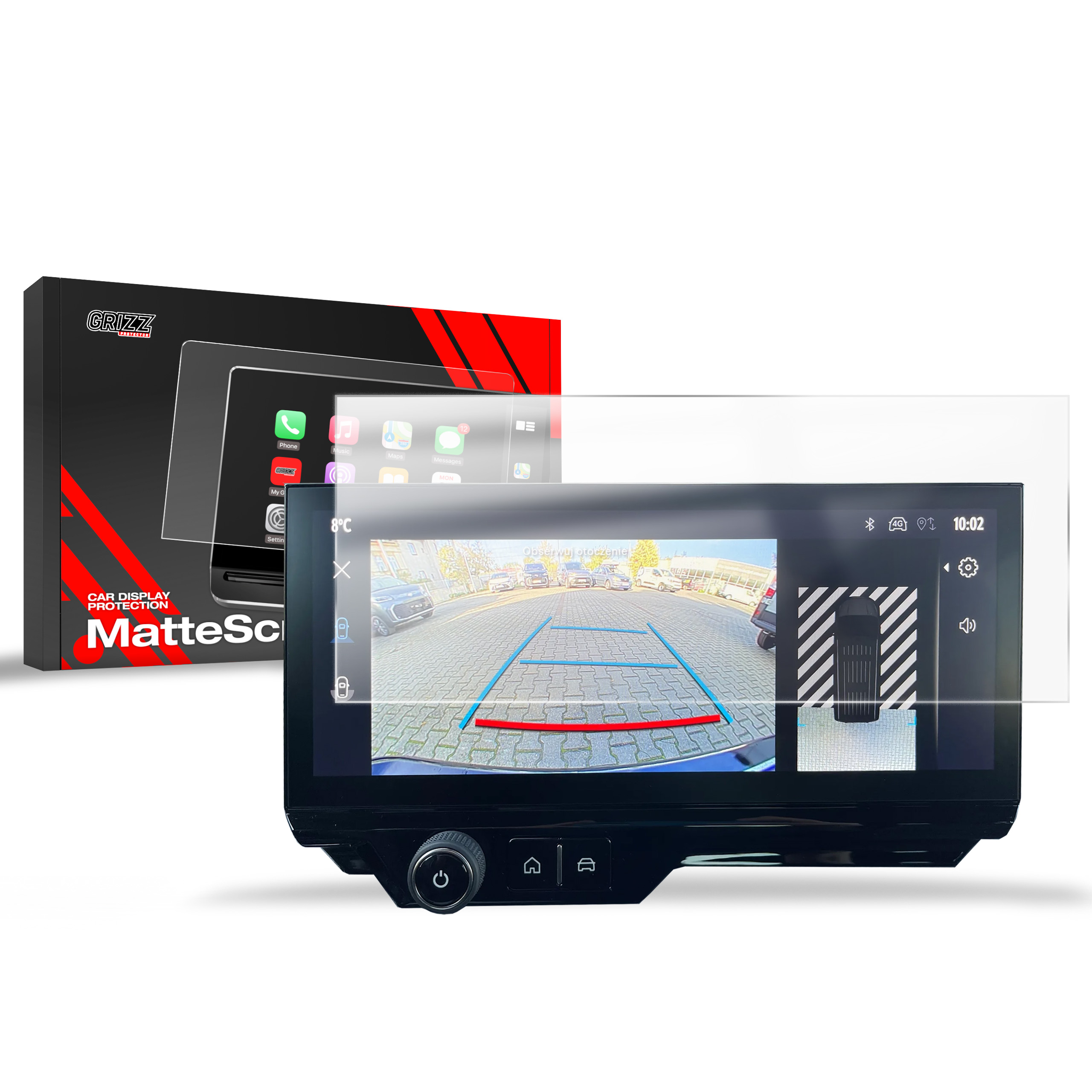 CarDisplay Protection Grizz Mattfolie für Peugeot Partner 3 10