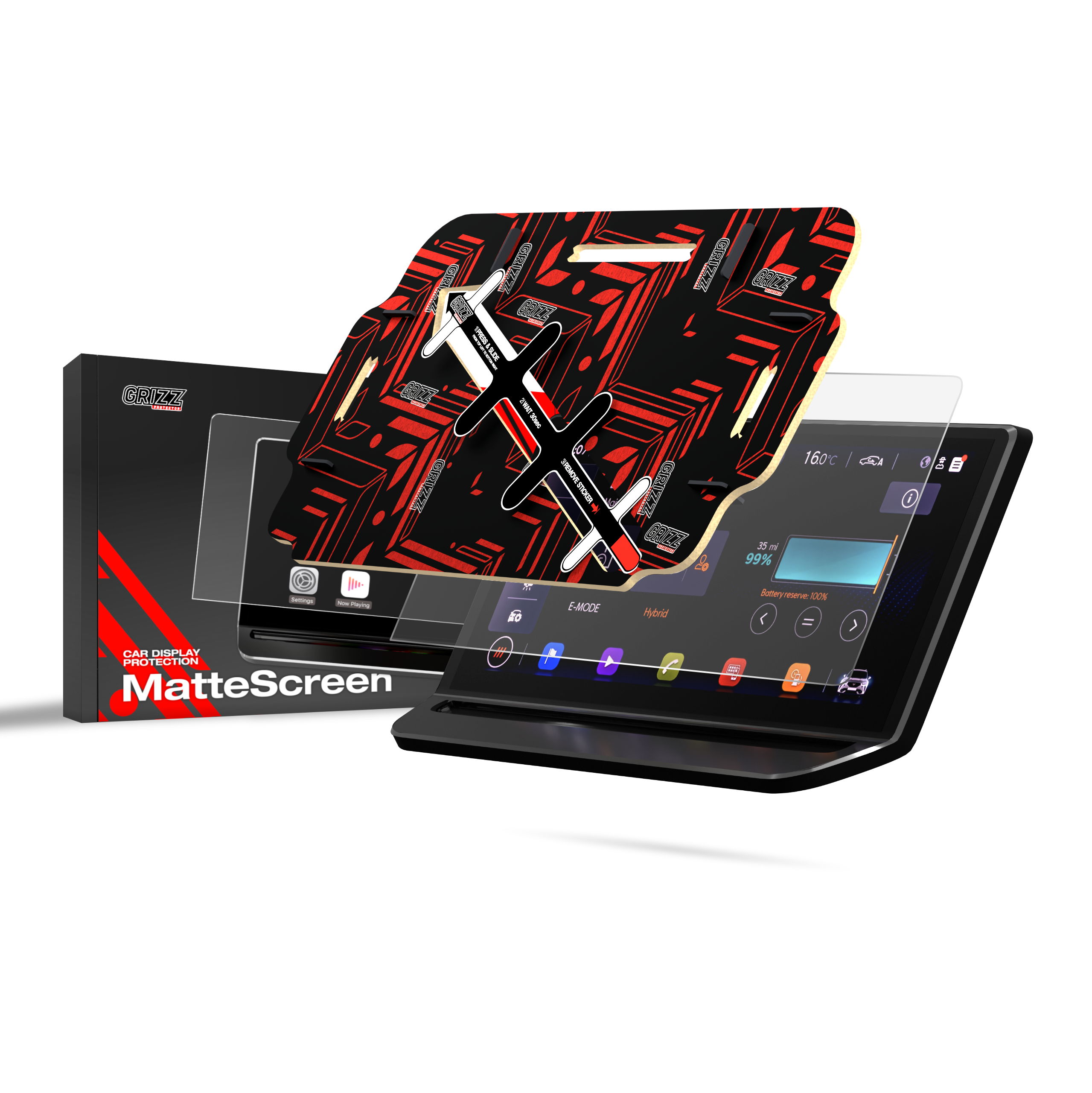 CarDisplay Protection Grizz Mattfolie für Cupra Formentor 12,9