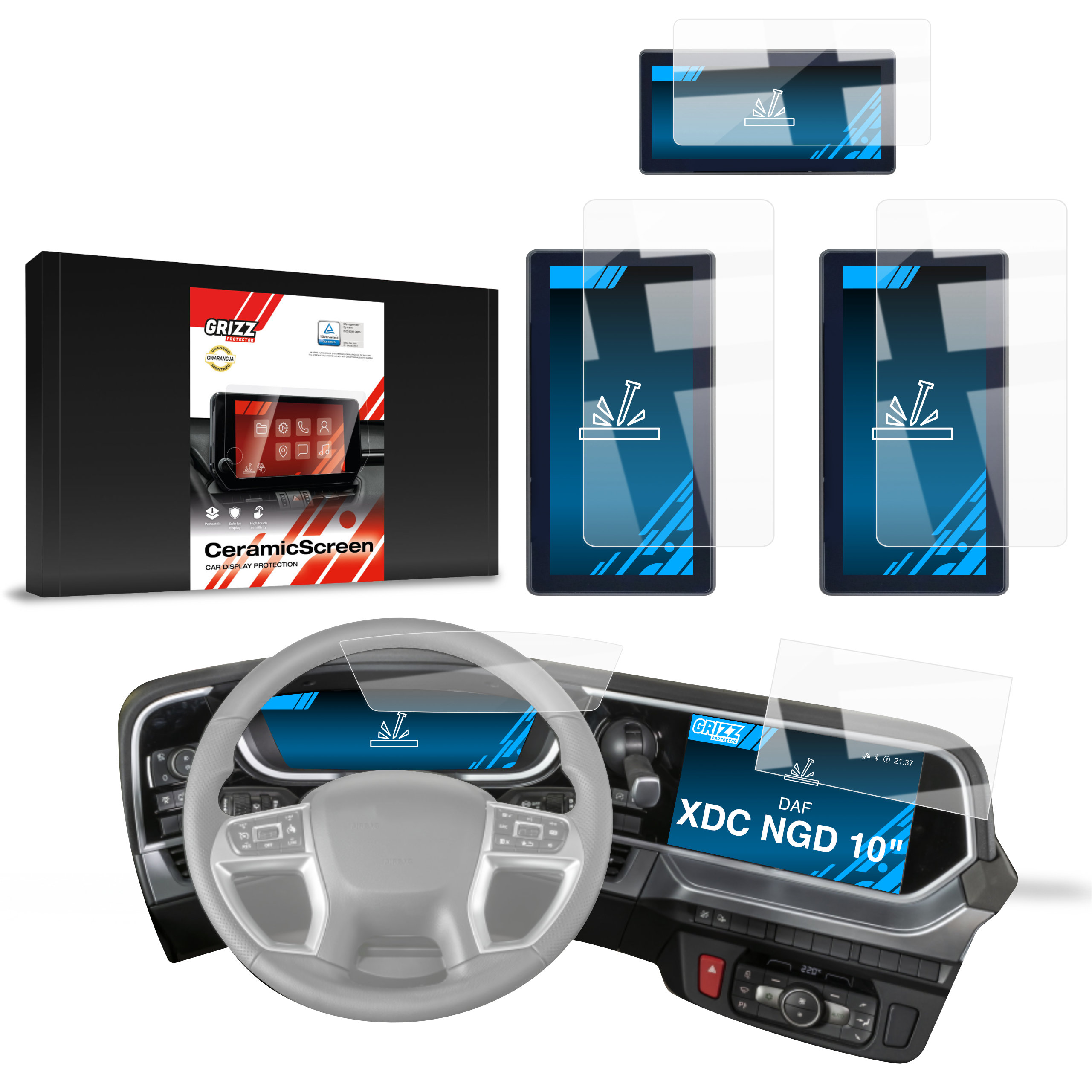 Folia ceramiczna Grizz Protector do DAF XDC NGD