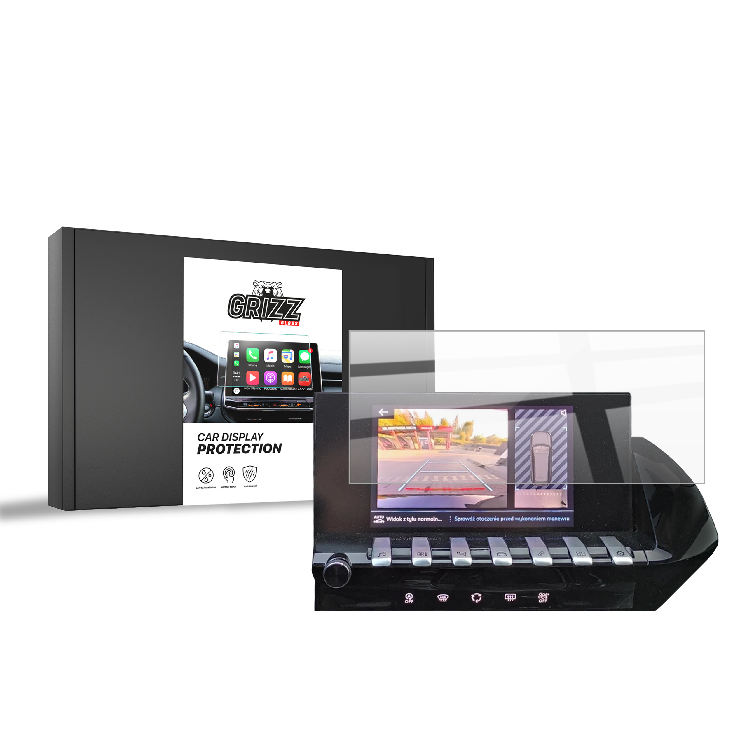 CarDisplay Protection Grizz Keramikfolie für Peugeot 508 8
