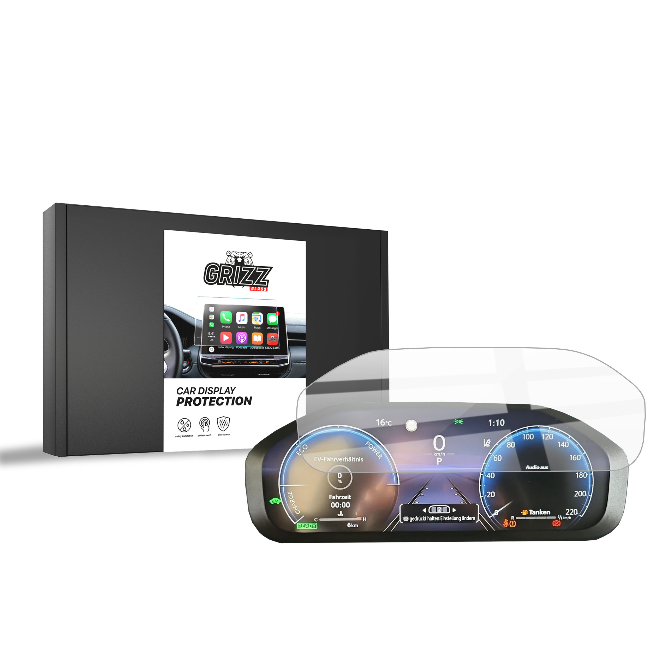 CarDisplay Protection Grizz Keramikfolie für Toyota RAV4 Virtual Cockpit (2023-2025)