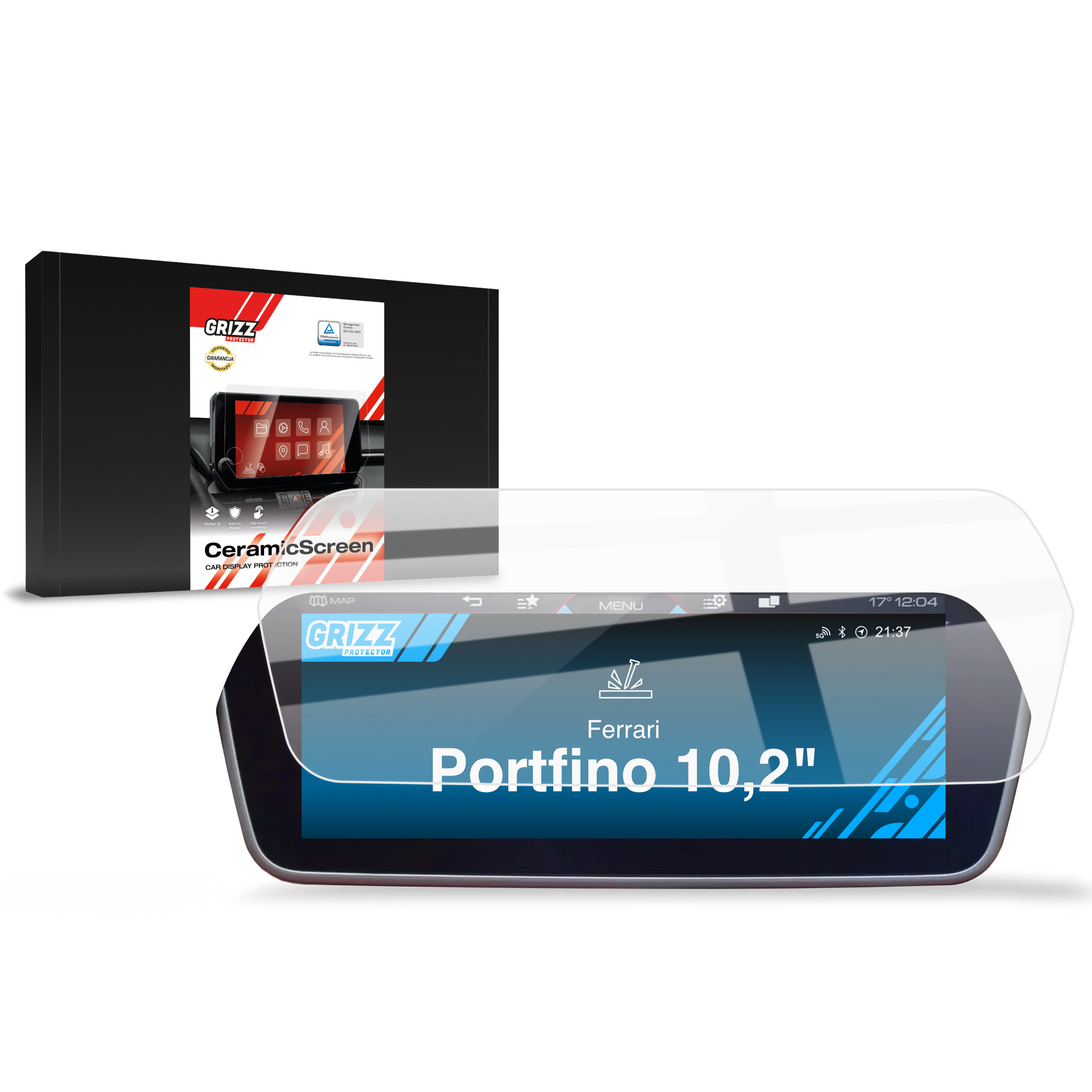 CarDisplay Protection Grizz Keramikfolie für Ferrari Portofino (2017-2023)
