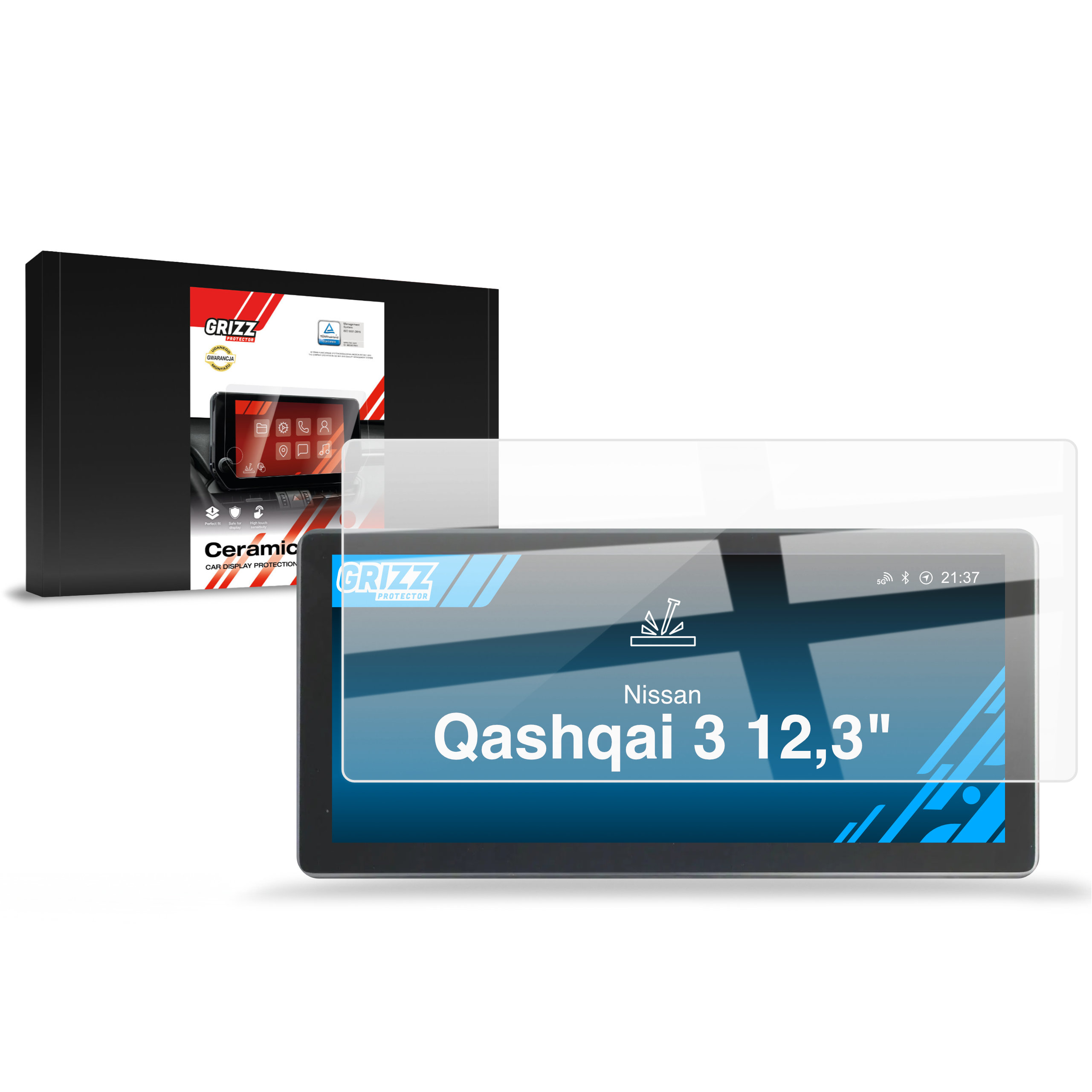 Folia ceramiczna Grizz Protector do Nissan Qashqai 3 12,3