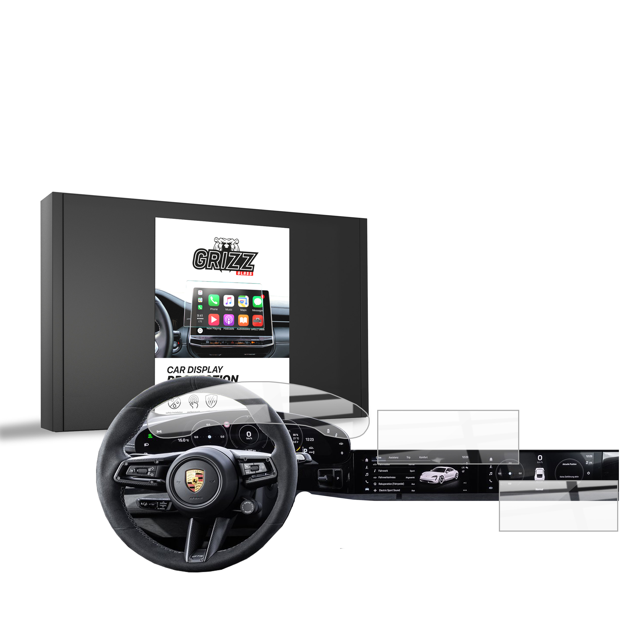 CarDisplay Protection Grizz Keramikfolie für Porsche Taycan (2019-2025)