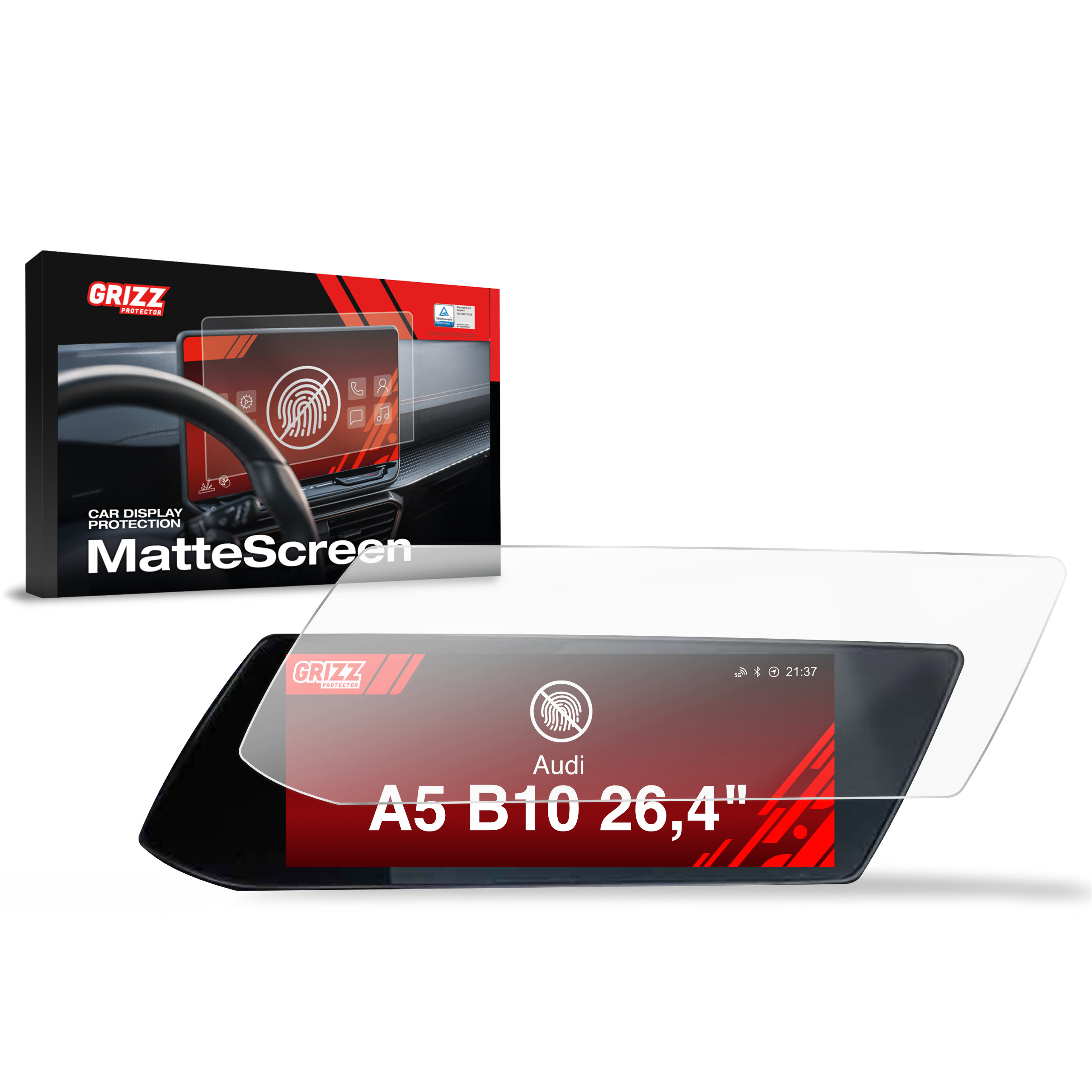 CarDisplay Protection Grizz Mattfolie für Audi A5 B10 (2025)