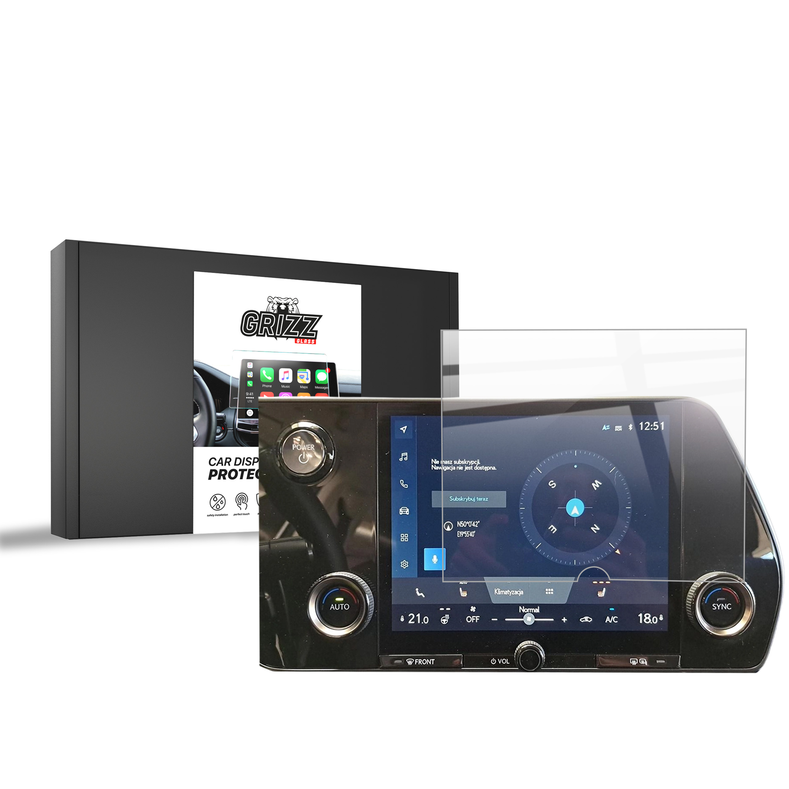 CarDisplay Protection Grizz Keramikfolie für Lexus NX 2 9,8