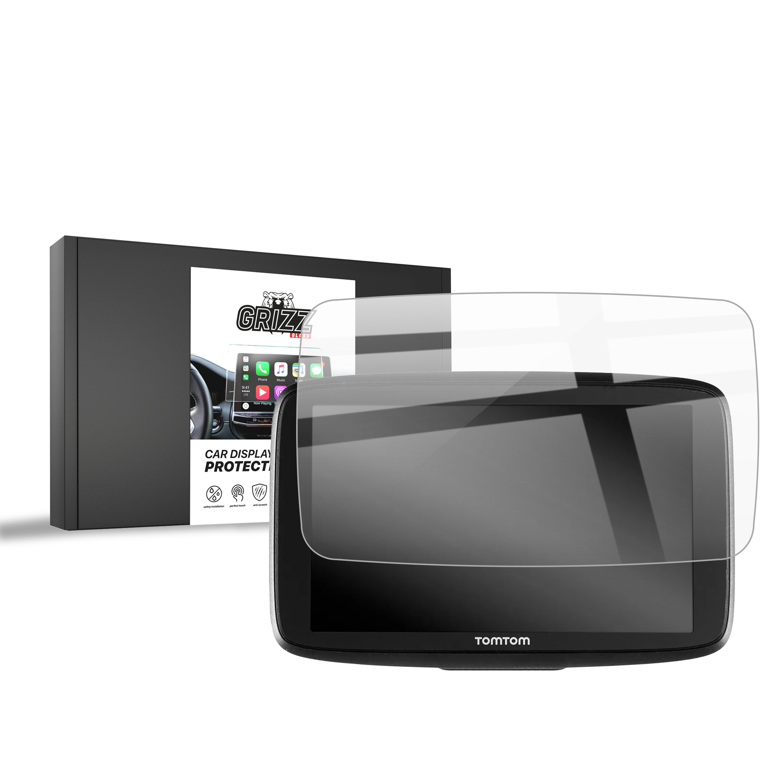 CarDisplay Protection Grizz Keramikfolie für Tomtom Go Essential 6