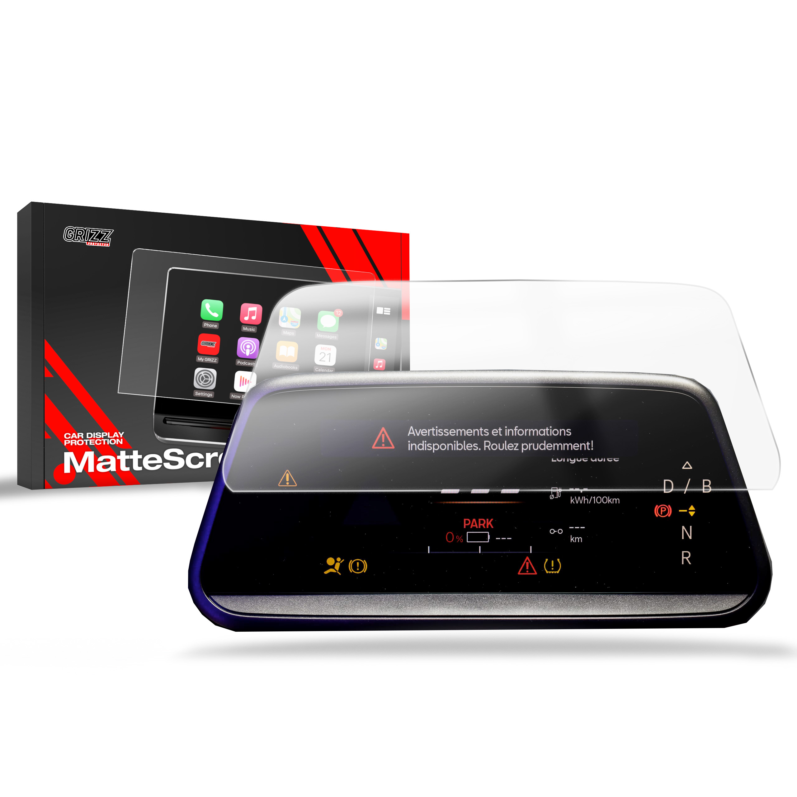 CarDisplay Protection Grizz Mattfolie für Cupra Tavascan 5,3