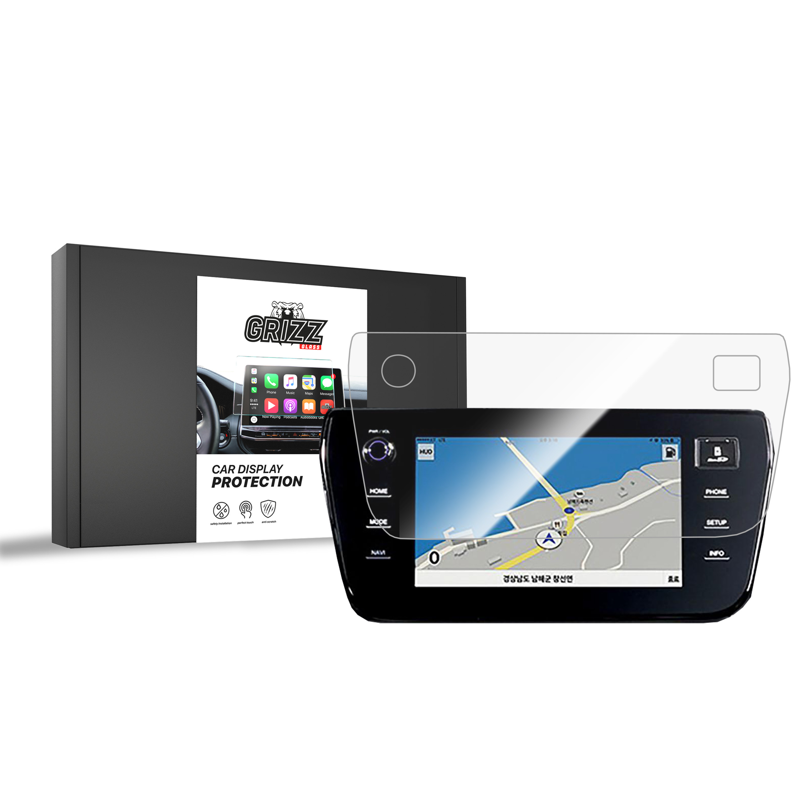 CarDisplay Protection Grizz Keramikfolie für SsangYong Tivoli 10,25