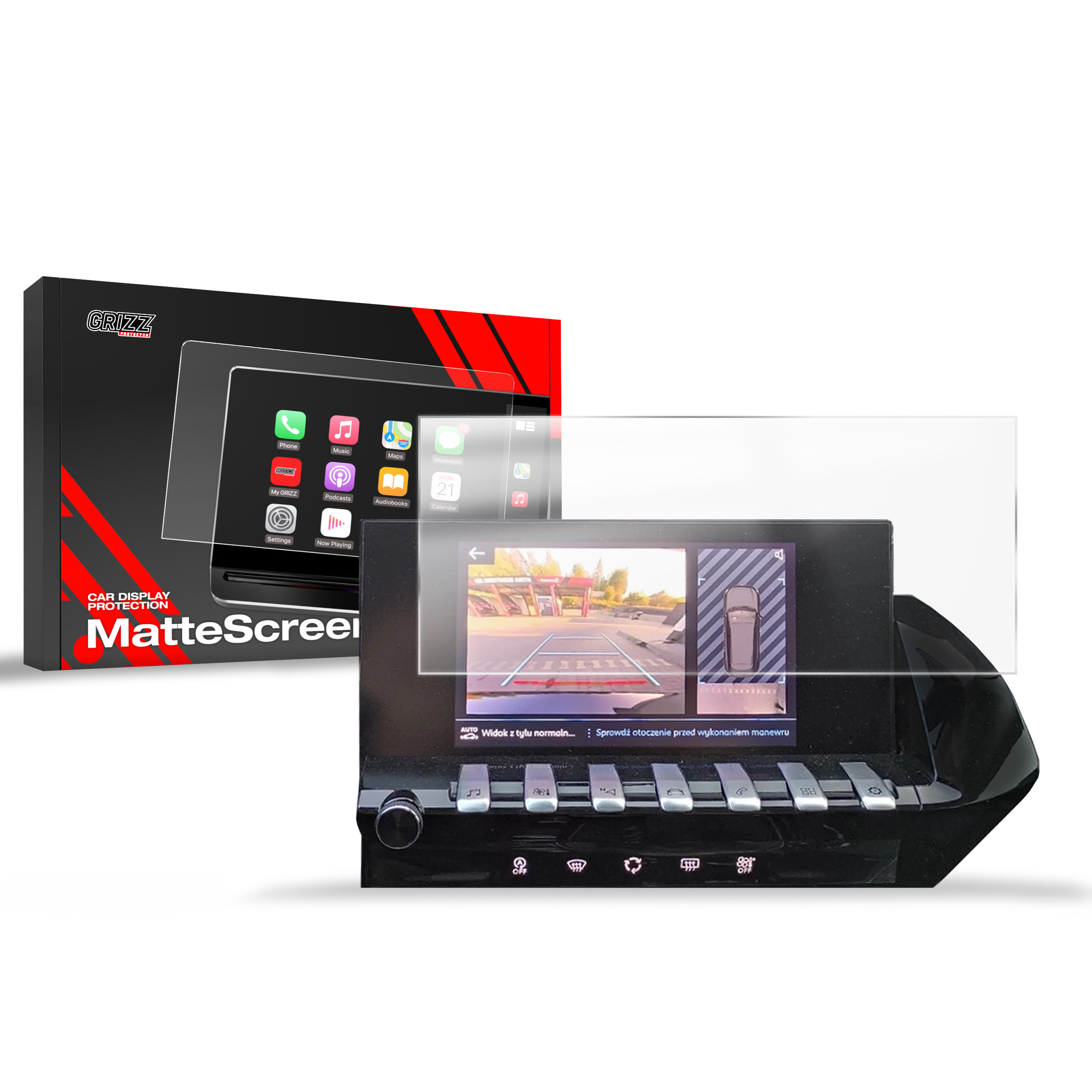 CarDisplay Protection Grizz Mattfolie für Peugeot 508 8