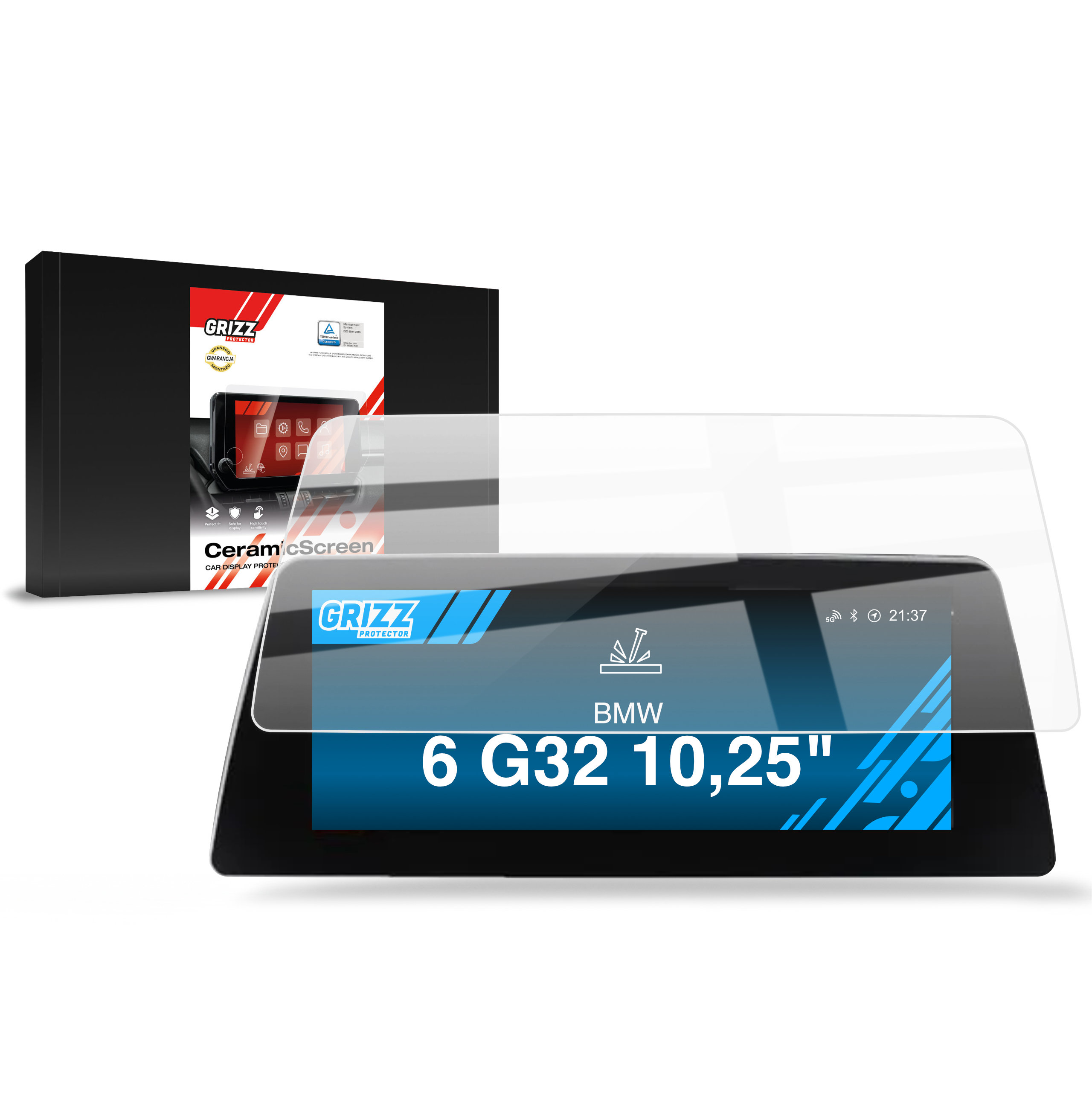 CarDisplay Protection Grizz Keramikfolie für BMW 6 G32 10,25