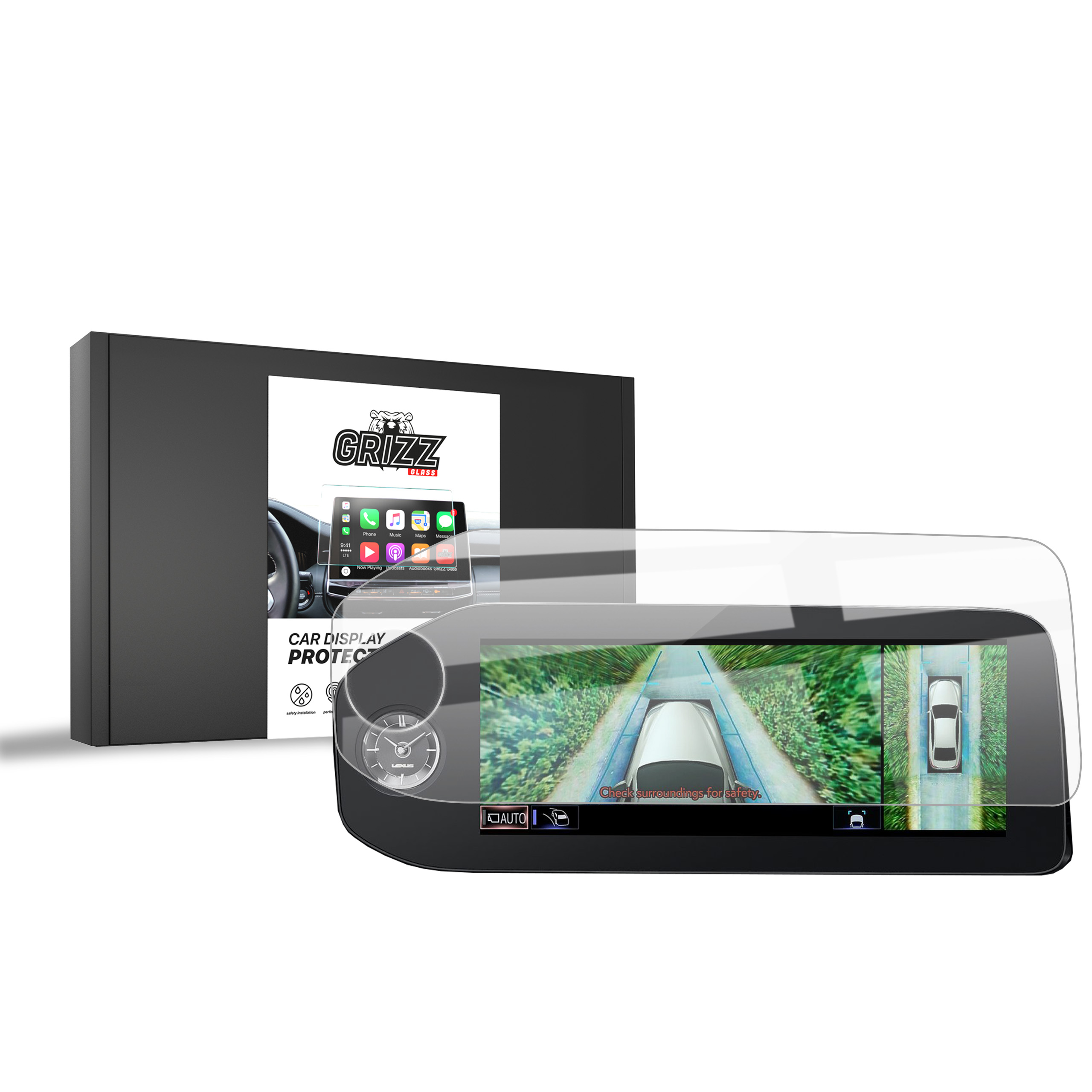CarDisplay Protection Grizz Keramikfolie für Lexus LS 12,3