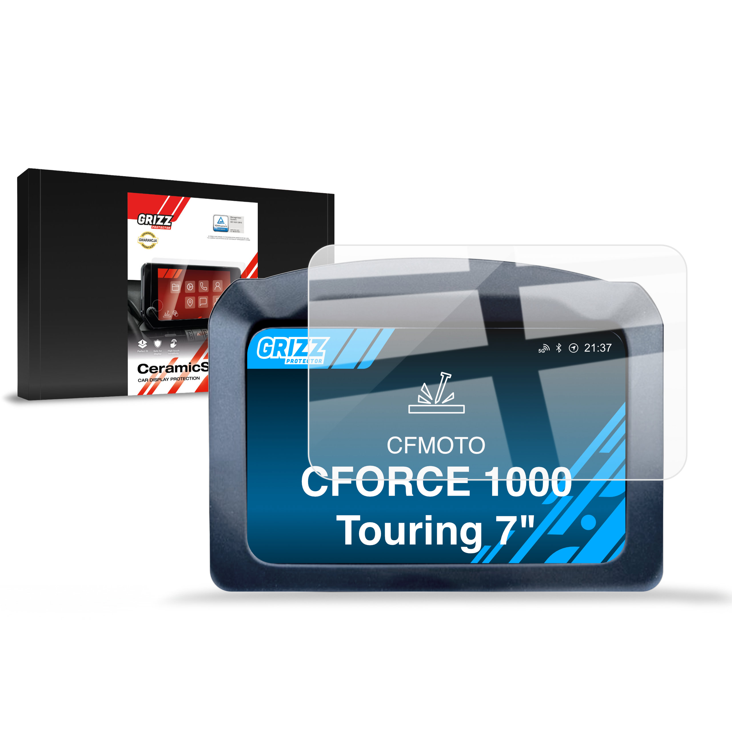 CarDisplay Protection Grizz Keramikfolie für CFMOTO CFORCE 1000 Touring GEN3 7