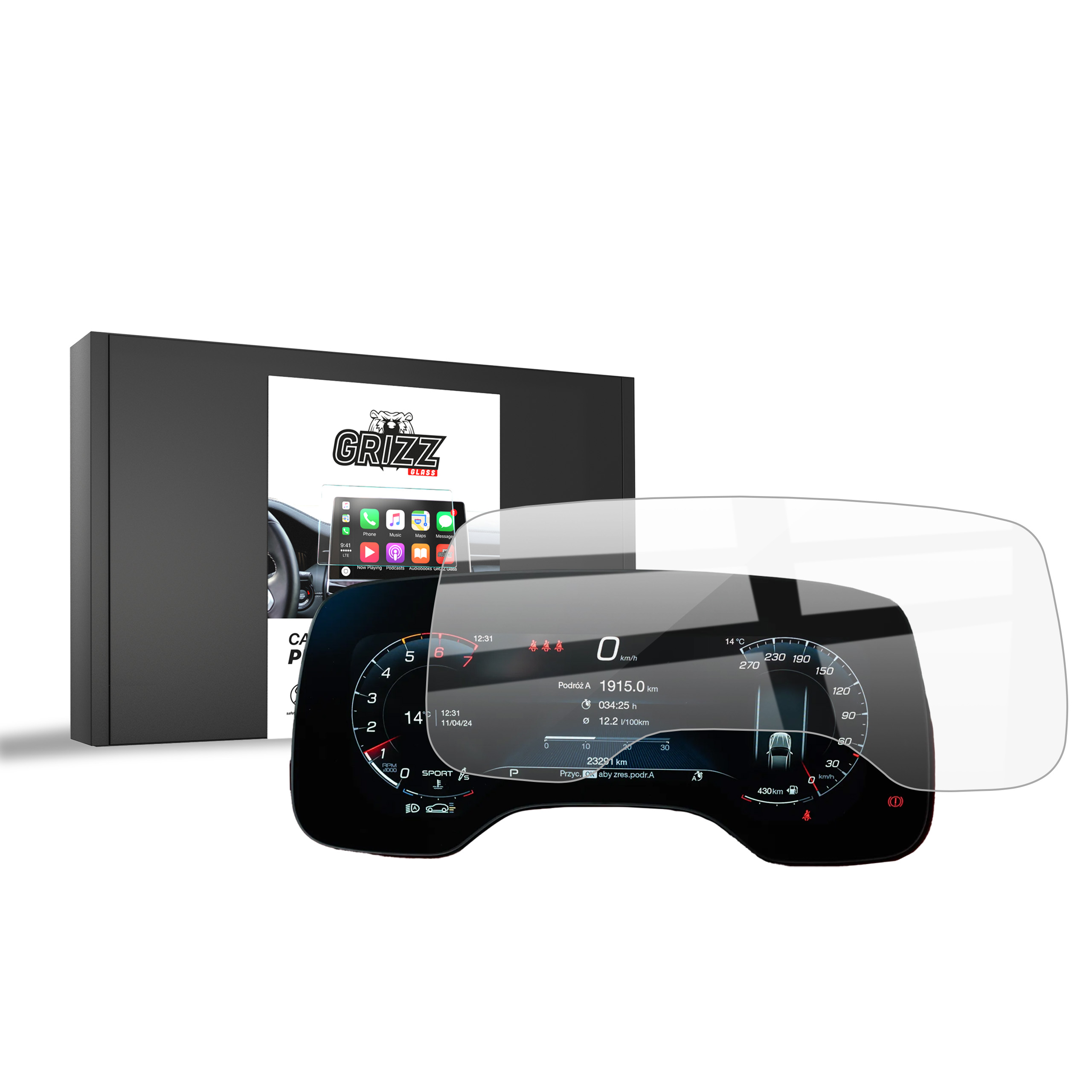 Folia ceramiczna Grizz Protector do Maserati Grecale Virtual Cockpit (2023-2025)