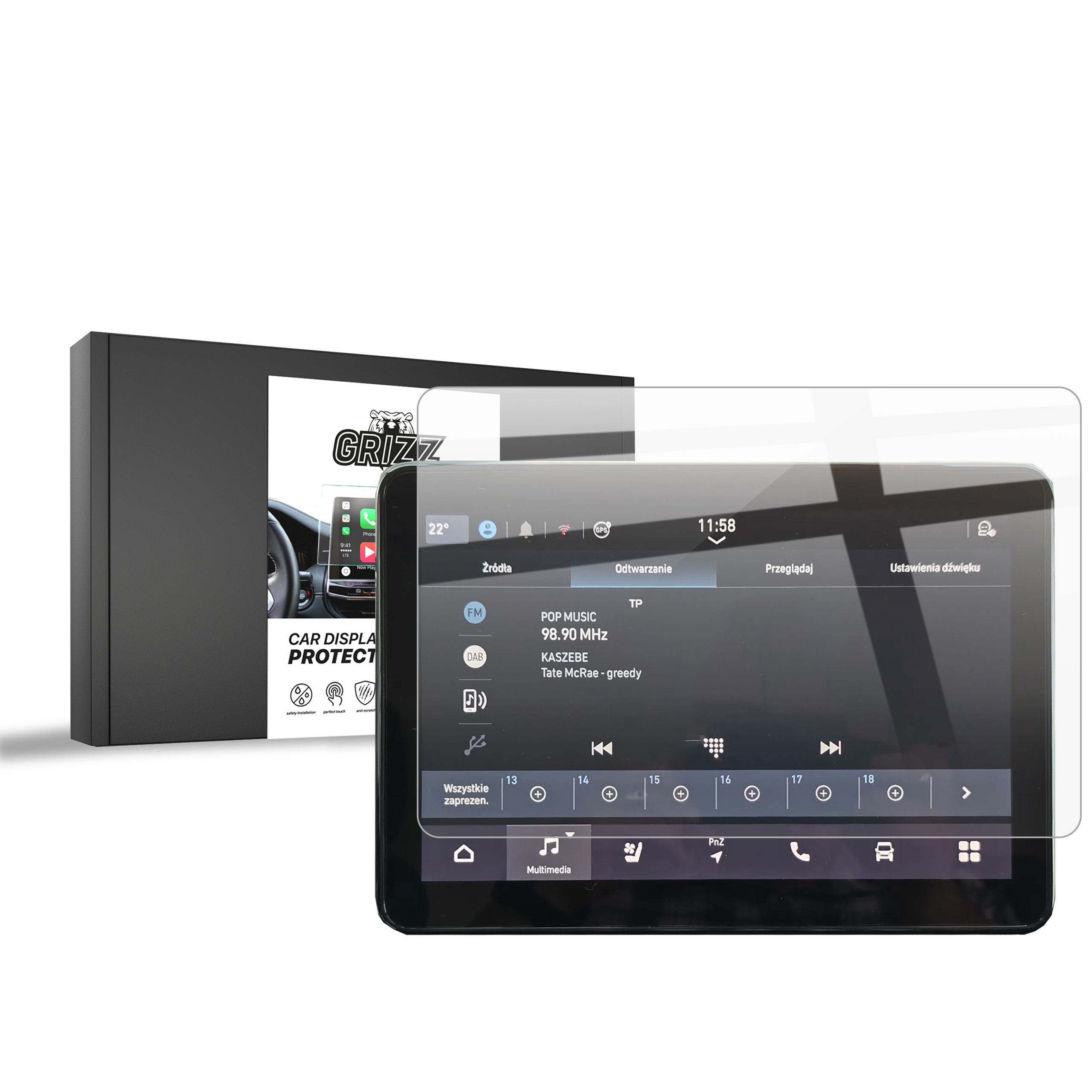 CarDisplay Protection Grizz Keramikfolie für Opel Movano 10