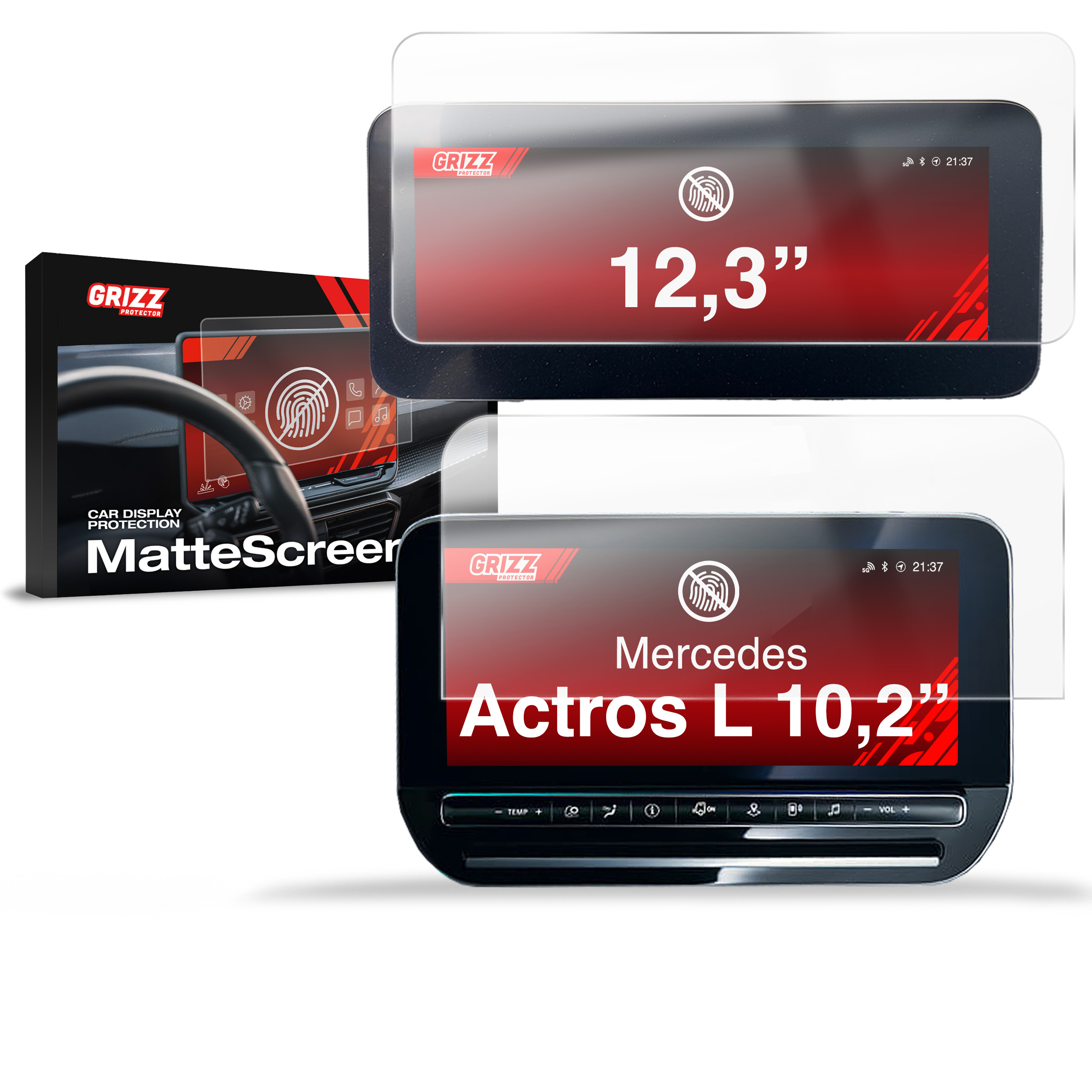 CarDisplay Protection Grizz Mattfolie für Mercedes Actros L (2026)