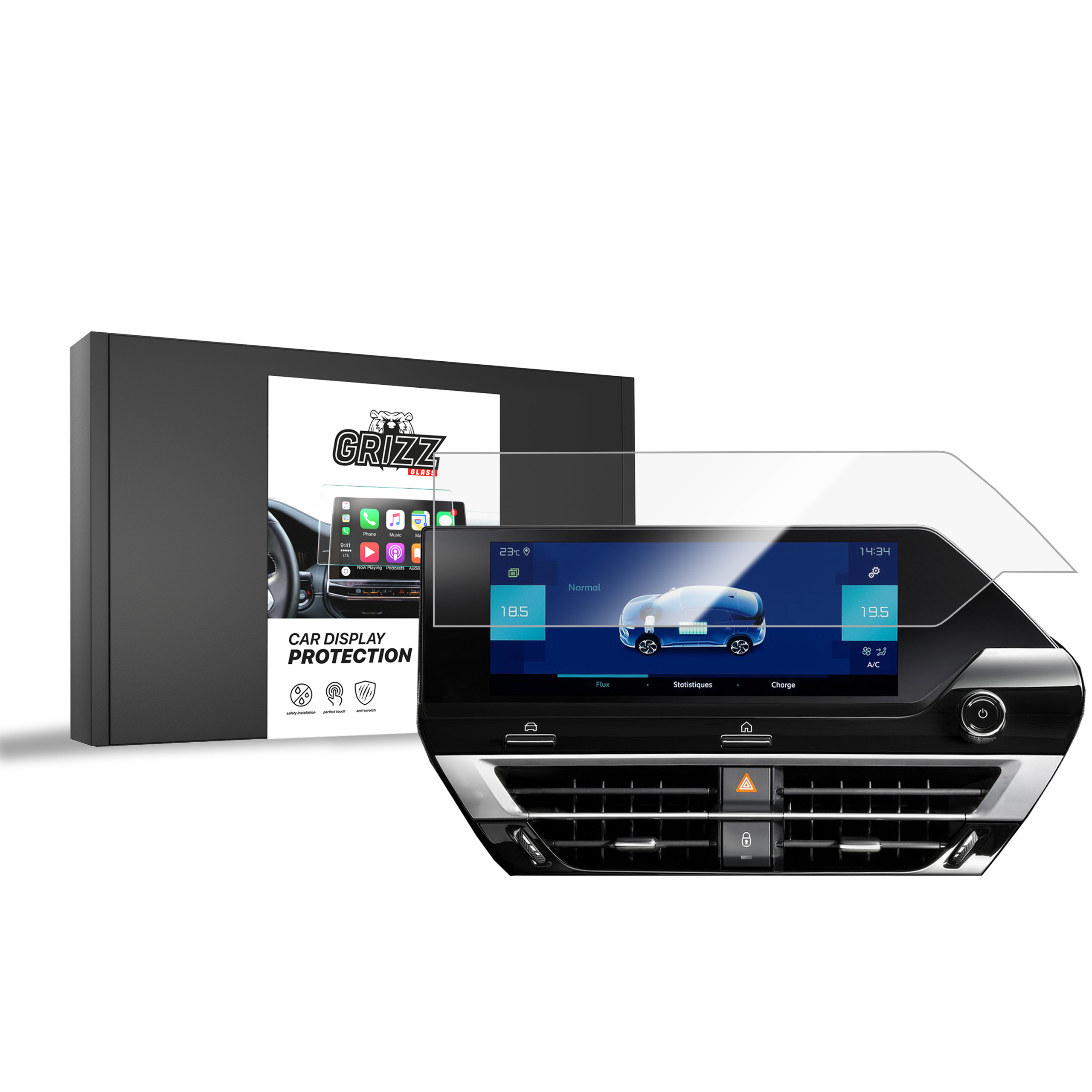 CarDisplay Protection Grizz Keramikfolie für Citroen C4 X 10