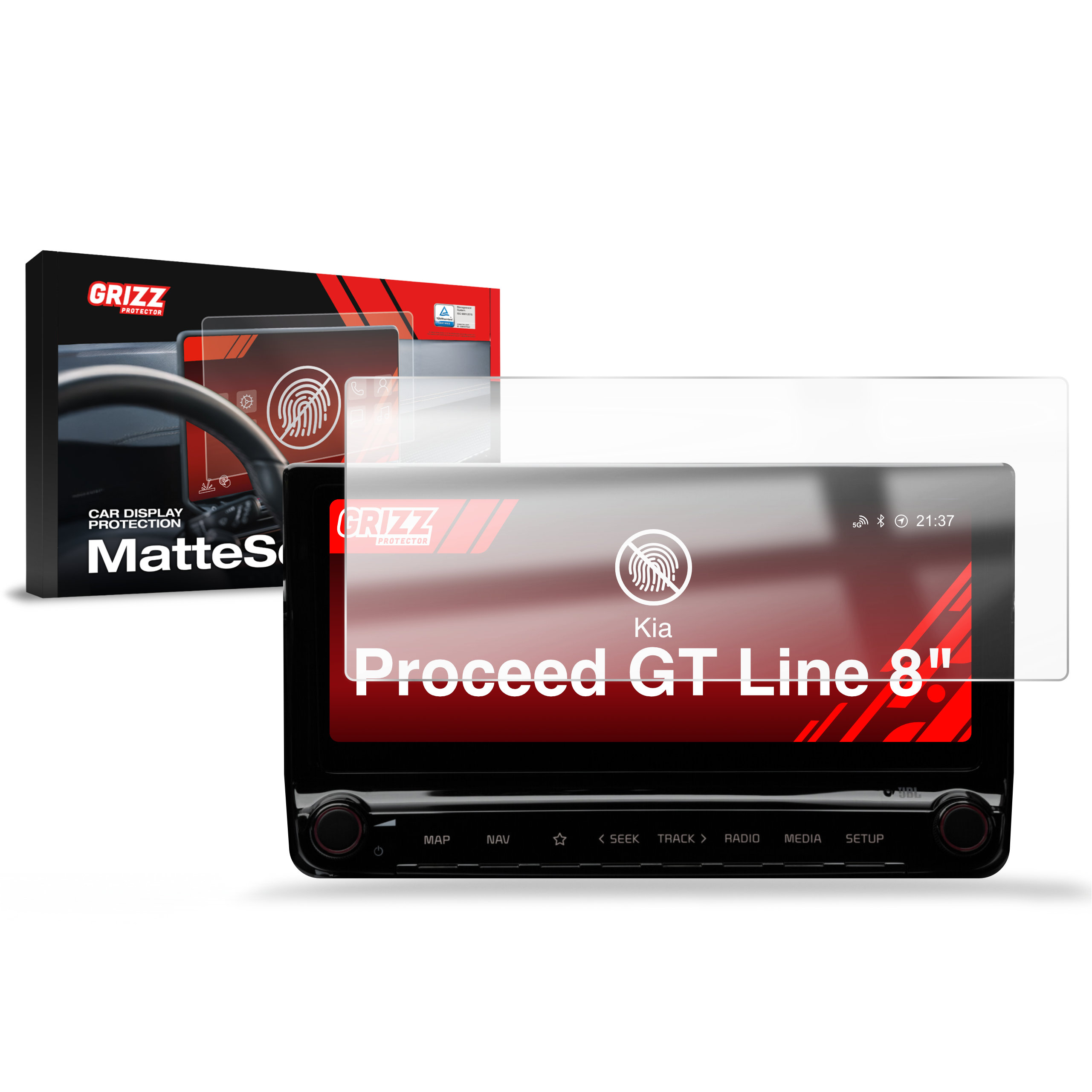 CarDisplay Protection Grizz Mattfolie für Kia Proceed GT Line (2018-2024)