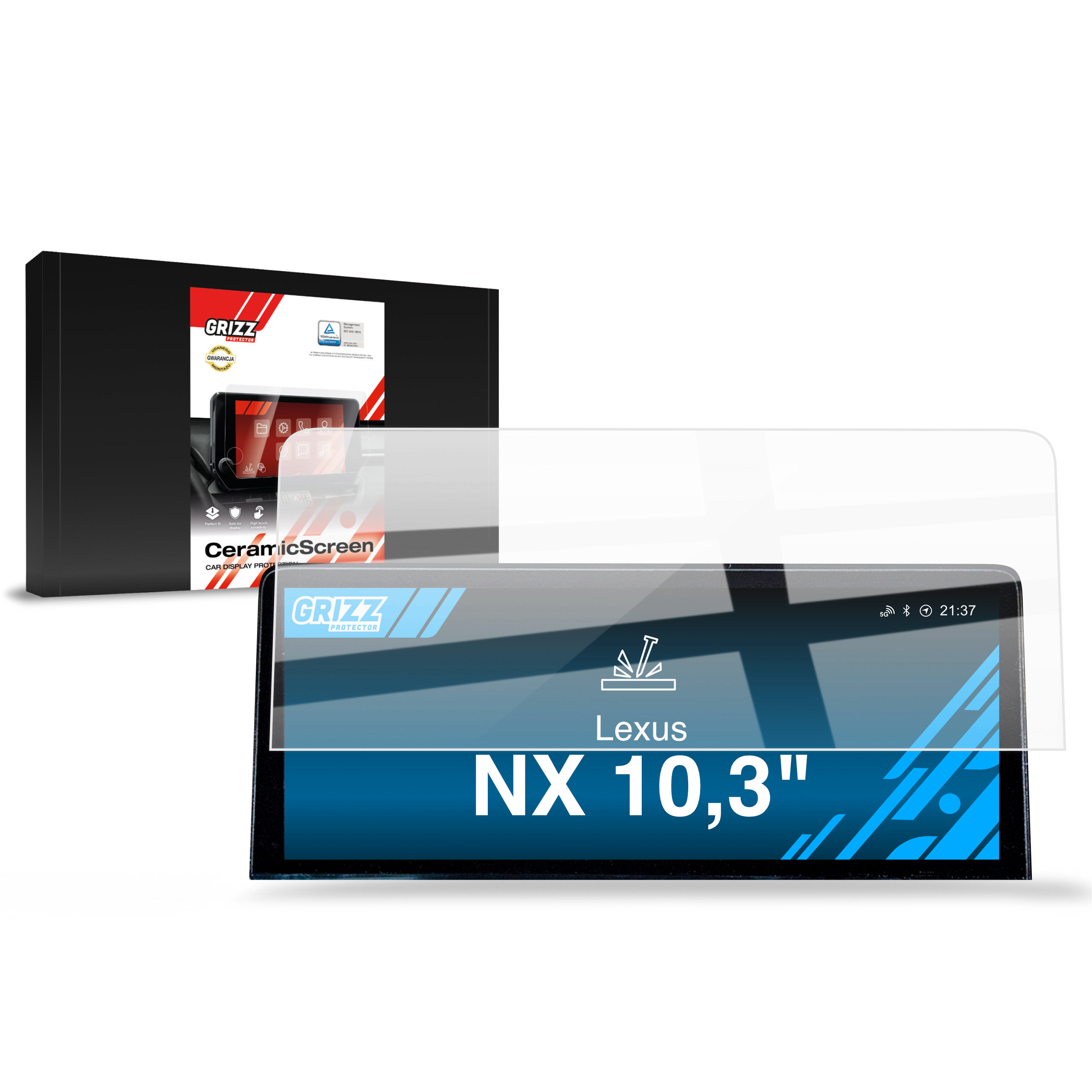 CarDisplay Protection Grizz Keramikfolie für Lexus NX (2018-2021)