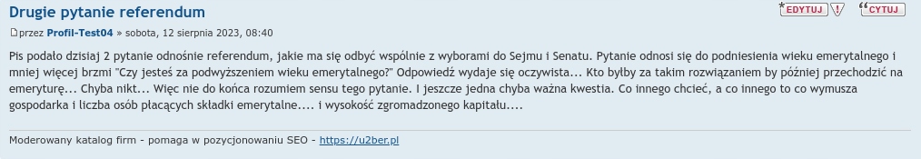 Pozycjonowanie SEO - Profil - link w podpisie 5x50 DR 50+