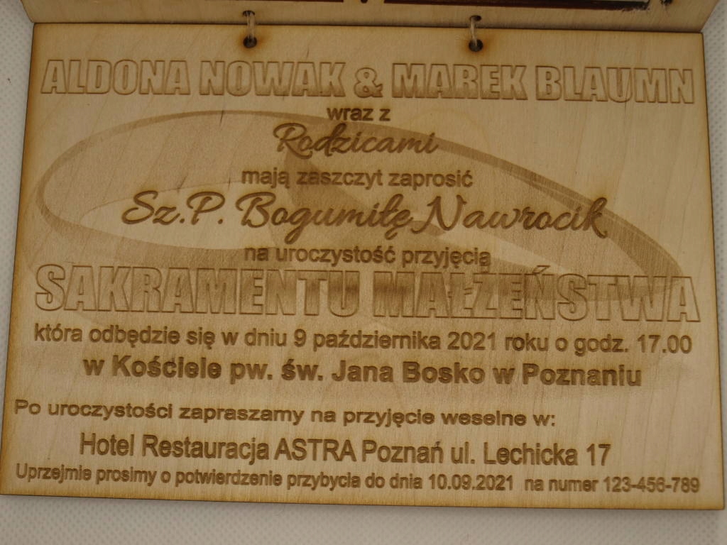 Zaproszenie na ślub