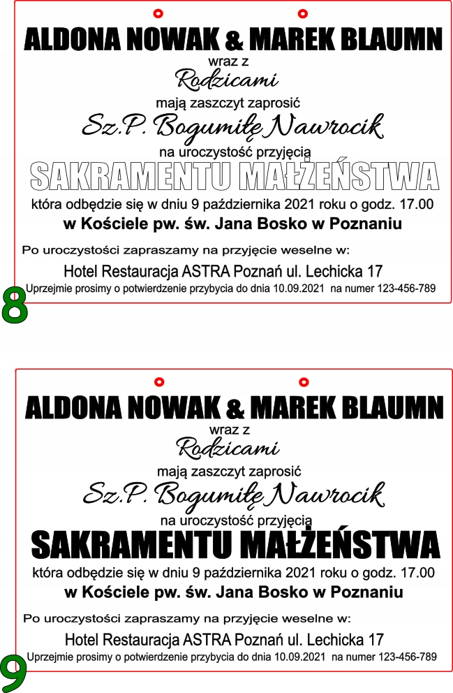 Zaproszenie na ślub