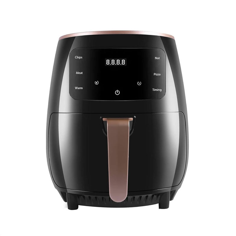 NEXTLY forró légfritőz, olajmentes sütés, légfritőz kapacitás 4,5 liter, 1400W, 8 főzési program, Touch Control, digitális kijelző, fekete színű