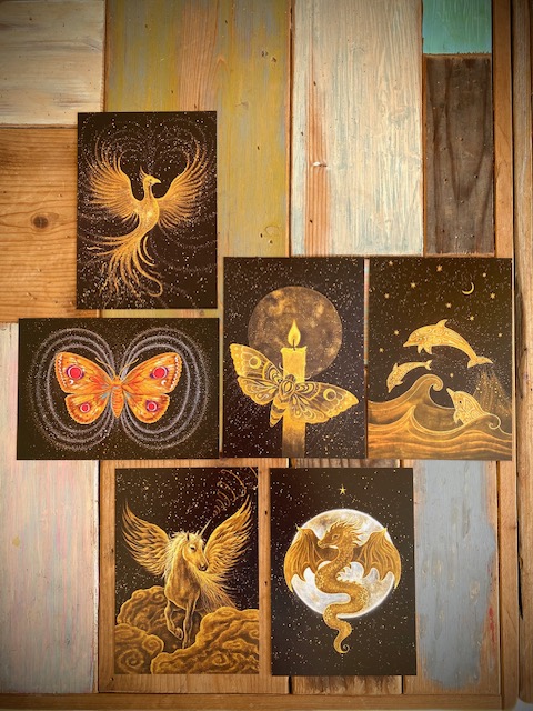 ANIMAL MAGIC card set, 6 cards